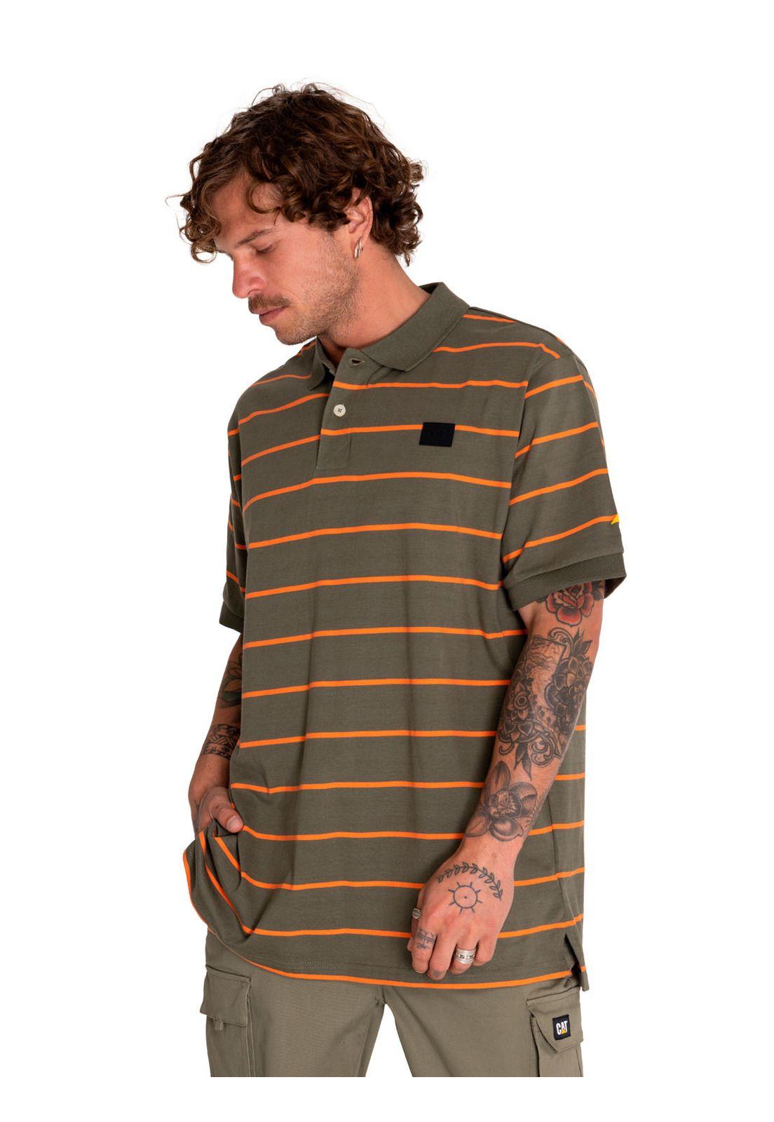 Polera Polo Hombre Logo Jersey Polo Verde-1