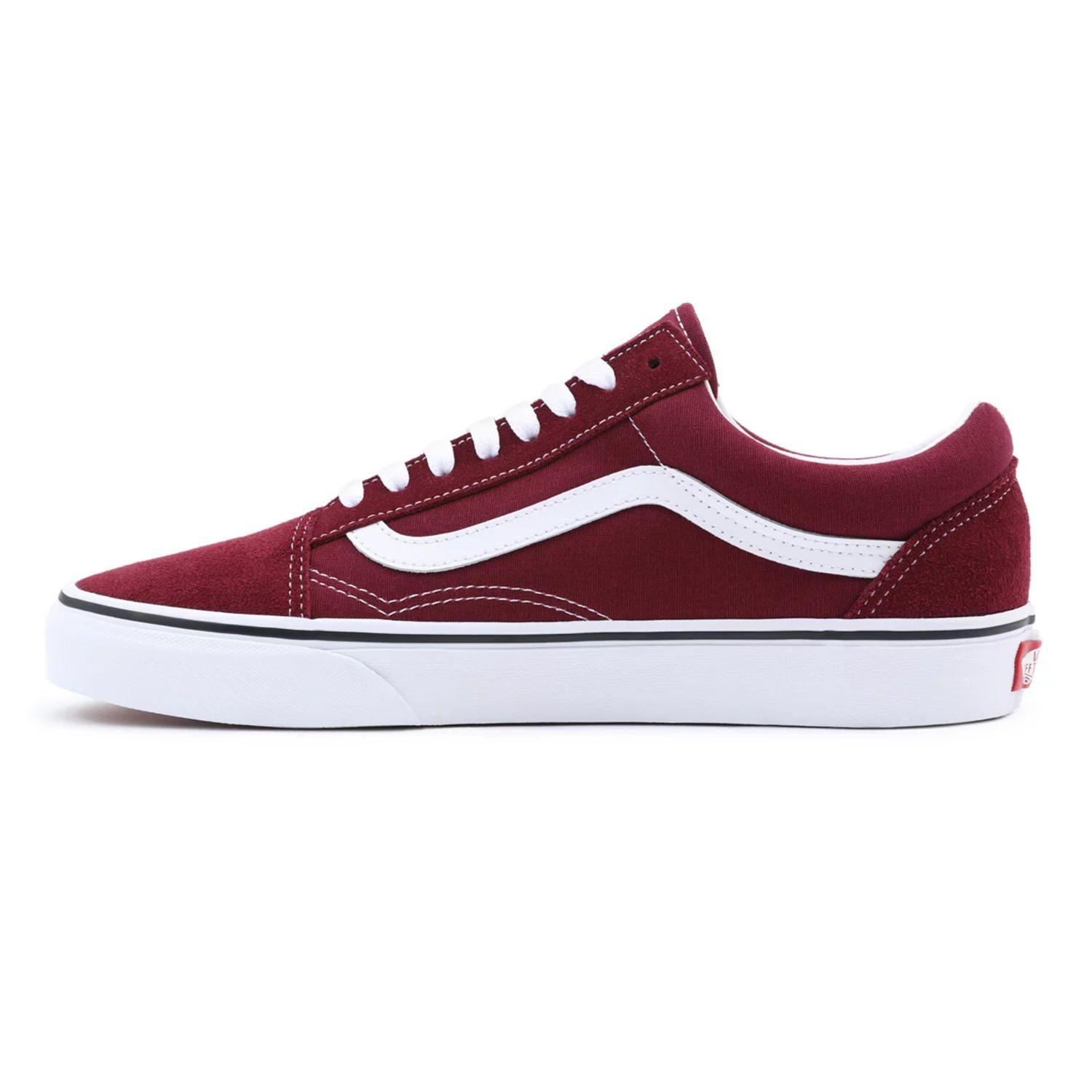 Zapatilla Urbana Unisex Ua Old Skool Port Royal Burdeo-6