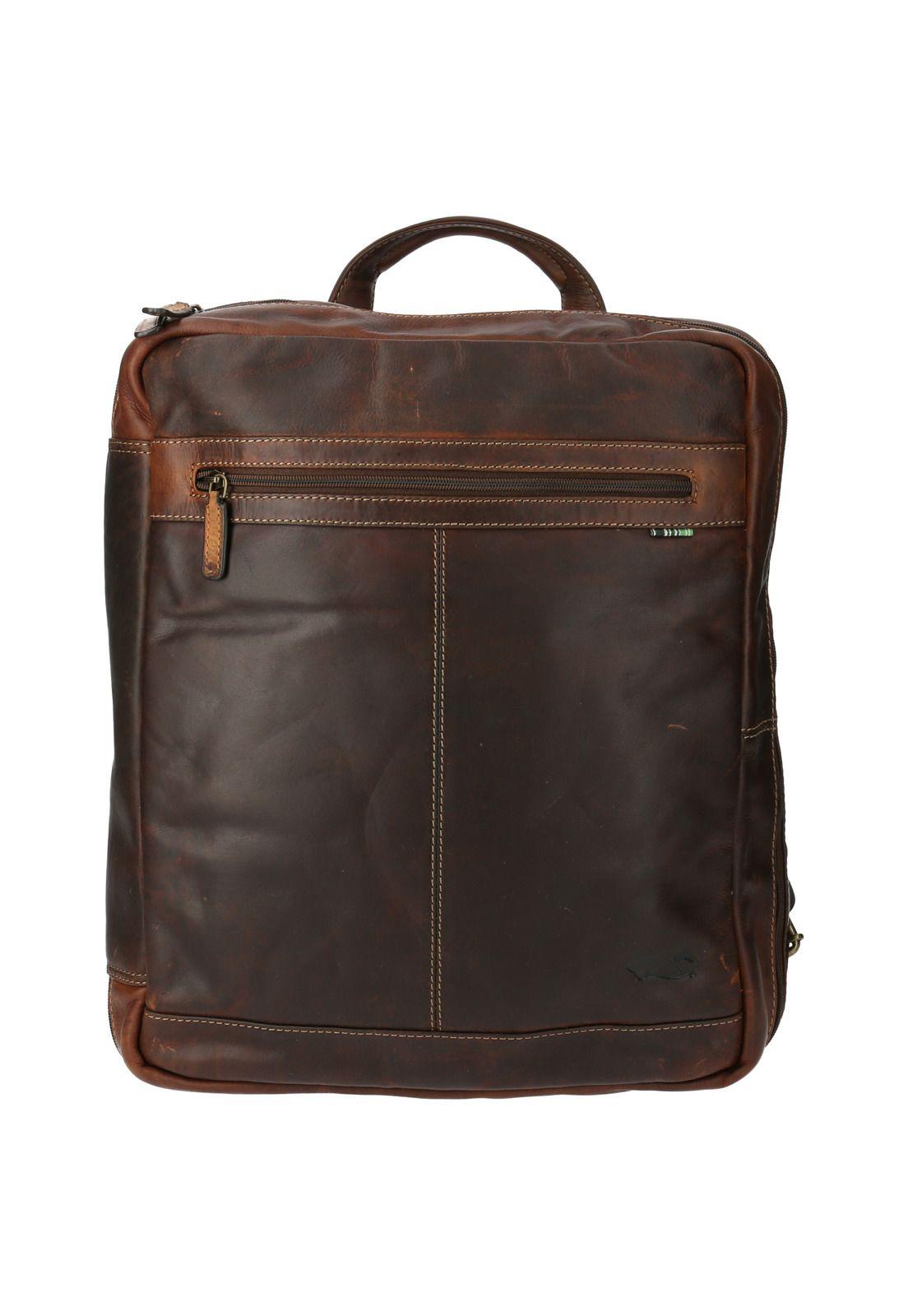 Mochila Cuero Unisex Tc Goslar Back-0