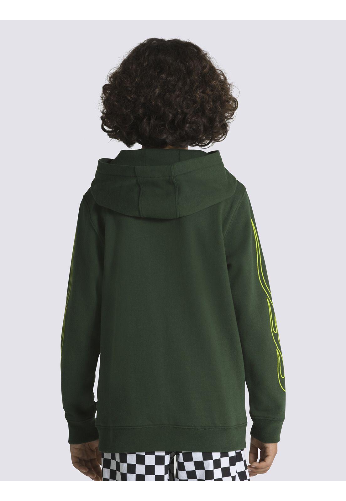 Polerón Neon Flames Po Verde Niño-1