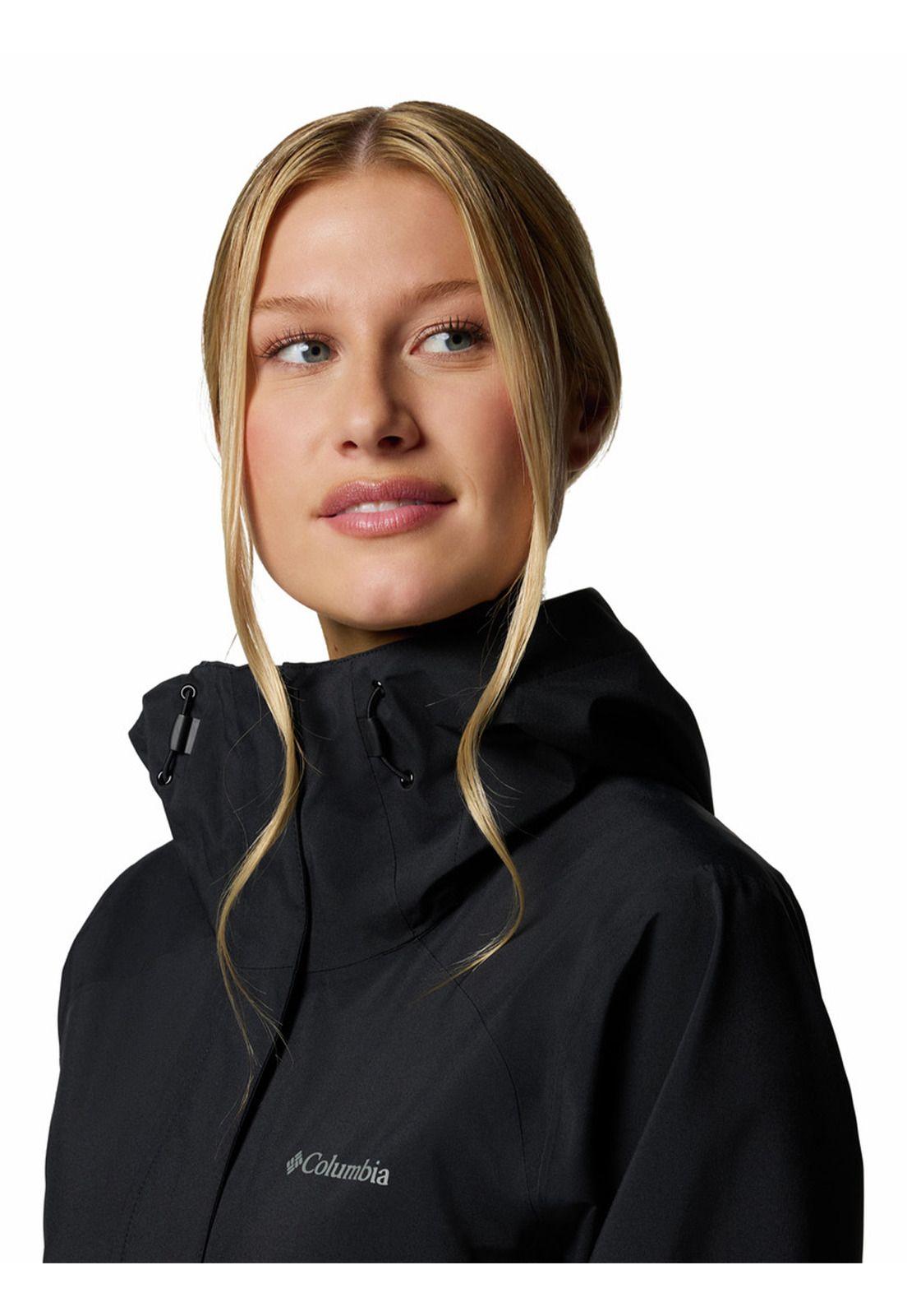 Cortaviento imperm Mujer Earth Explor Ii Negro-4