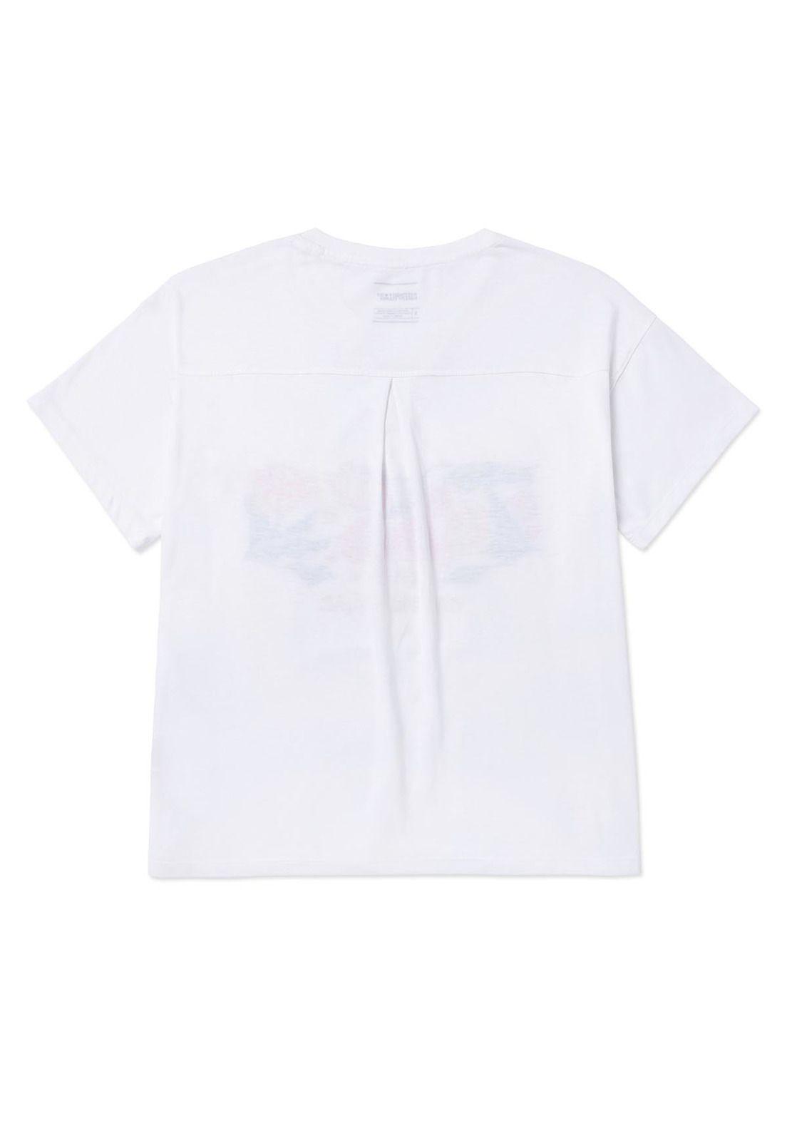 Polera Notch Ne Embroidered Floral 3 Mujer Blanca-1