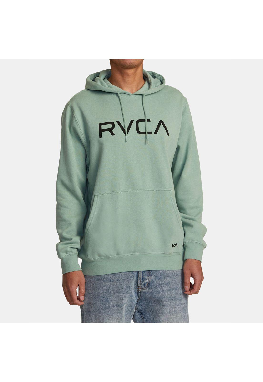 Polerón Hombre Big Rvca Hoodie M Ot Verde-0