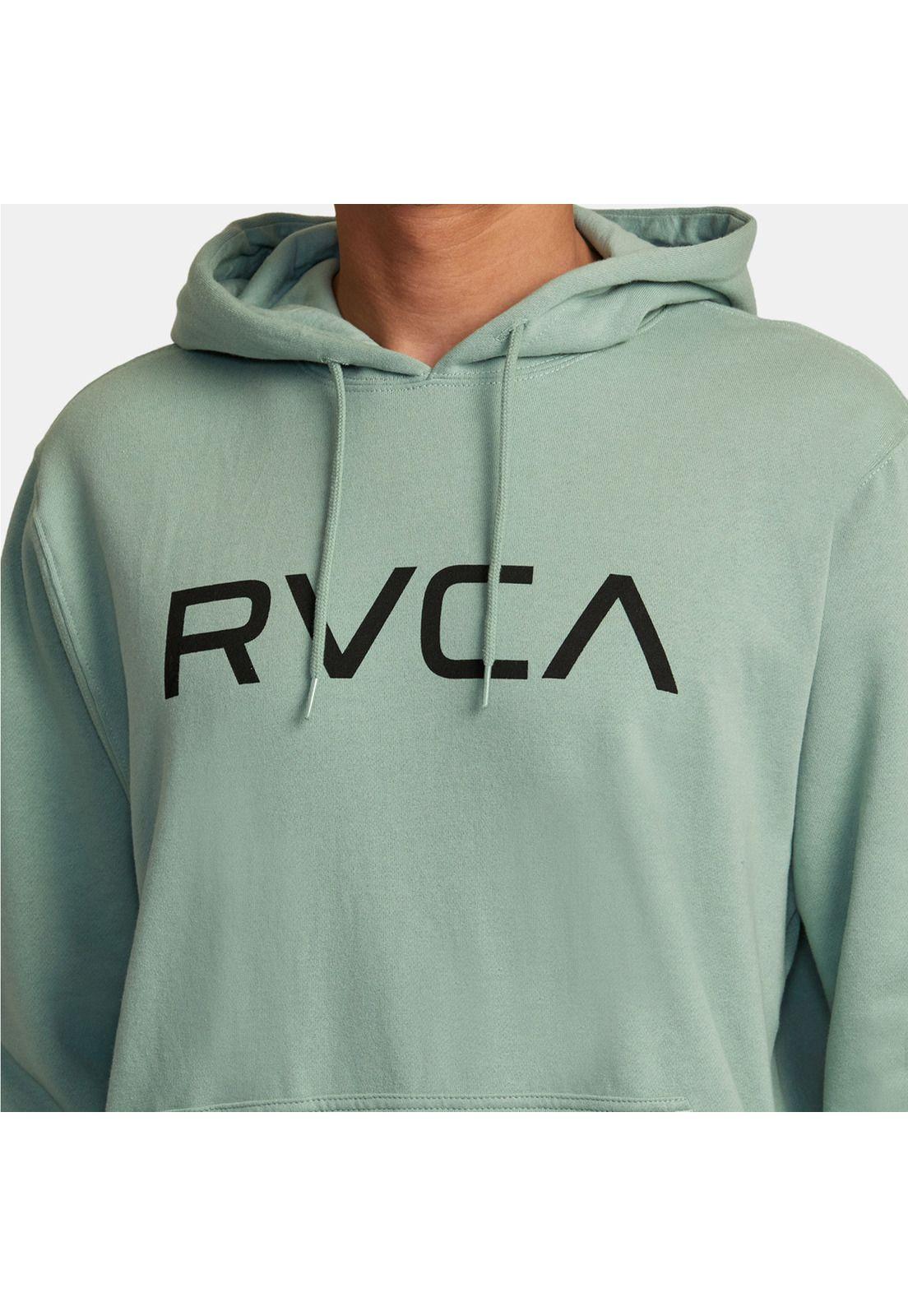 Polerón Hombre Big Rvca Hoodie M Ot Verde-3