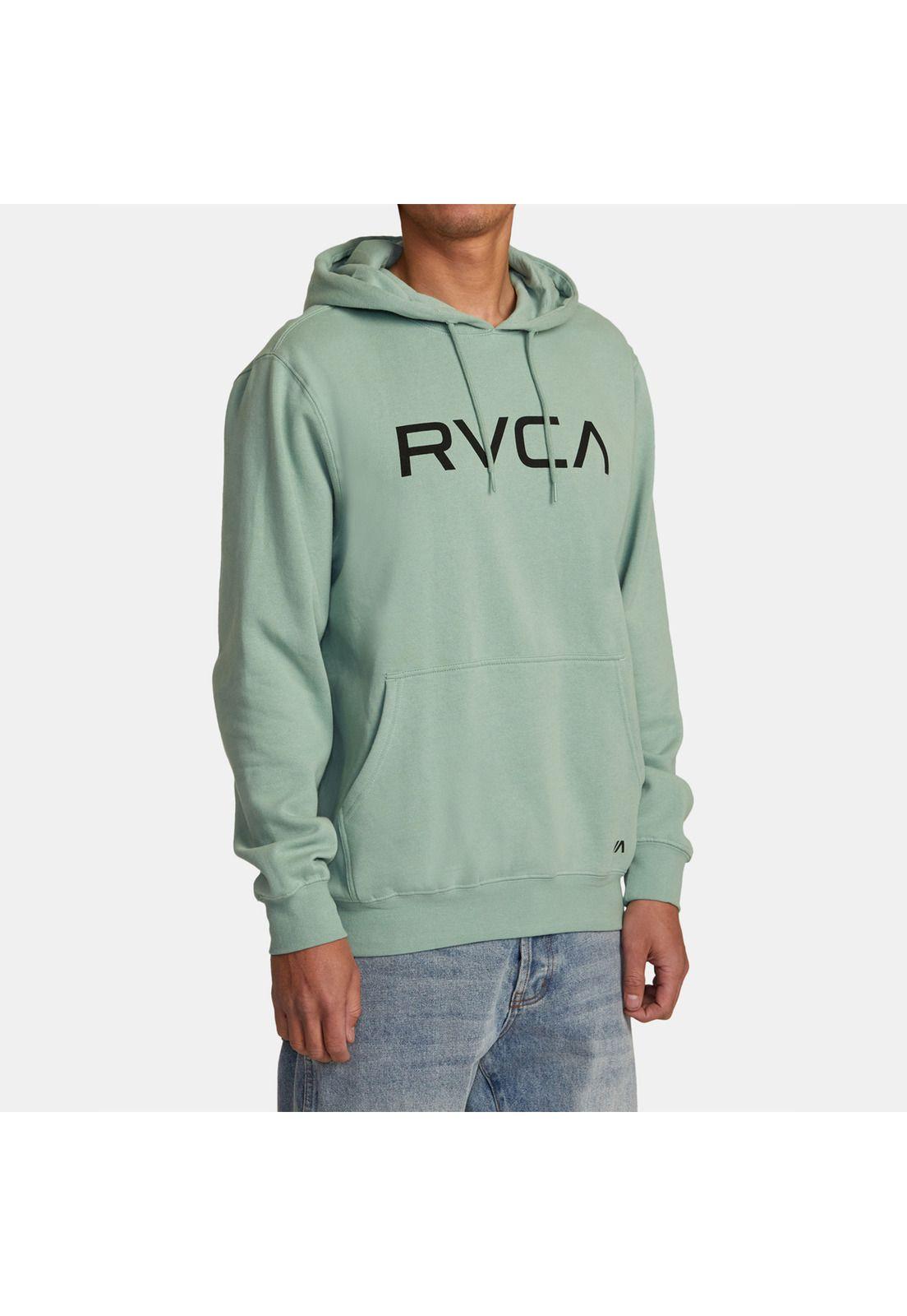 Polerón Hombre Big Rvca Hoodie M Ot Verde-5