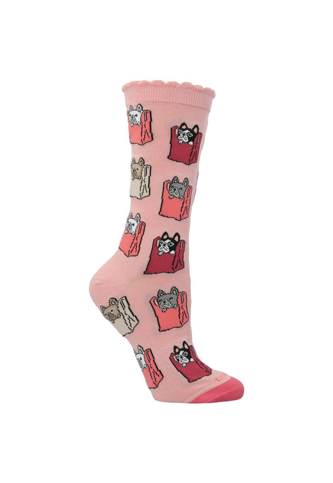 Calcetín Dogs Bag Fucsia Mujer-0