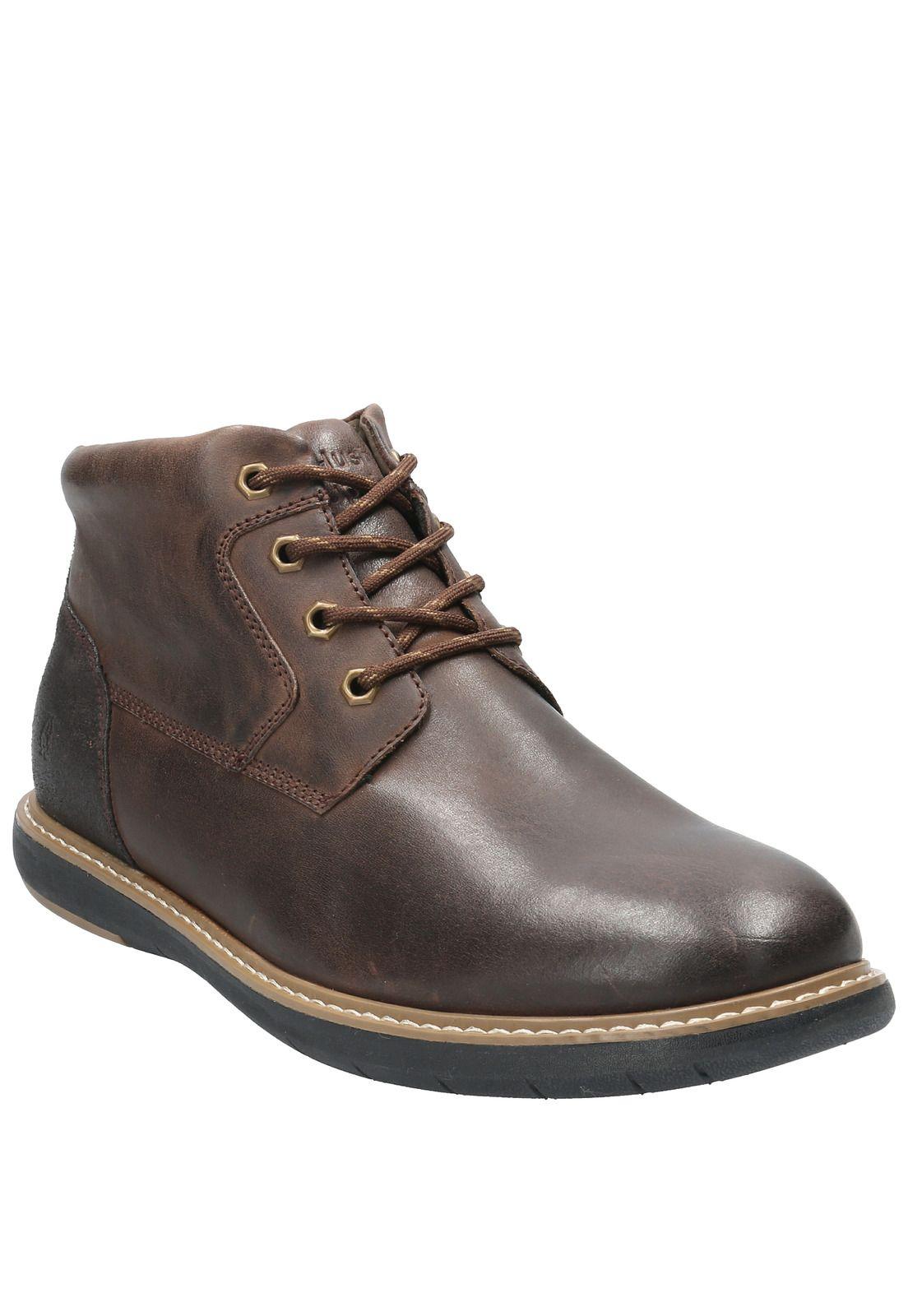 Botin Cuero Hombre Colin Café-0