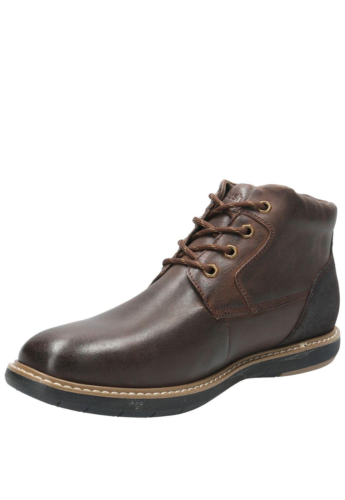 Botin Cuero Hombre Colin Café-4
