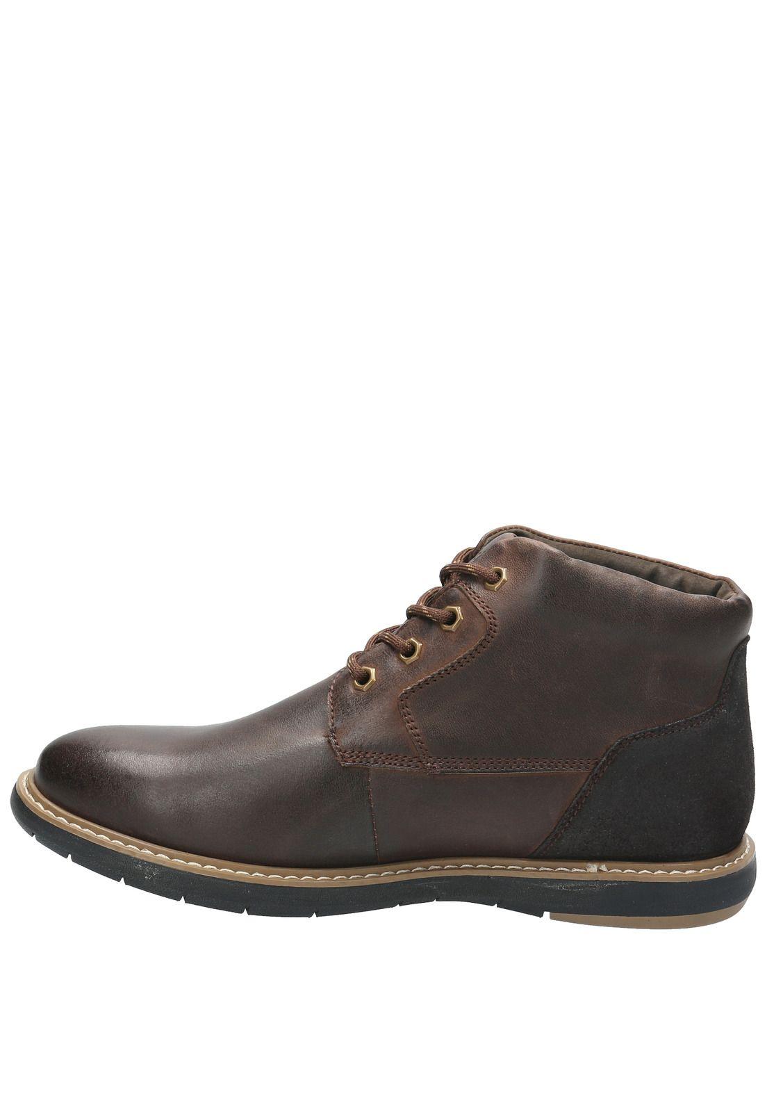 Botin Cuero Hombre Colin Café-5