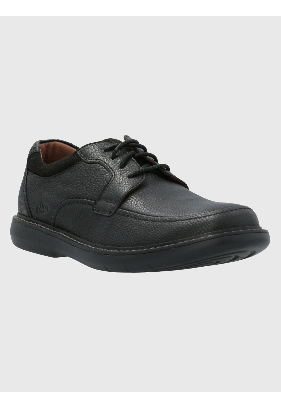 Zapato Cuero Hombre Kansas Negro-0