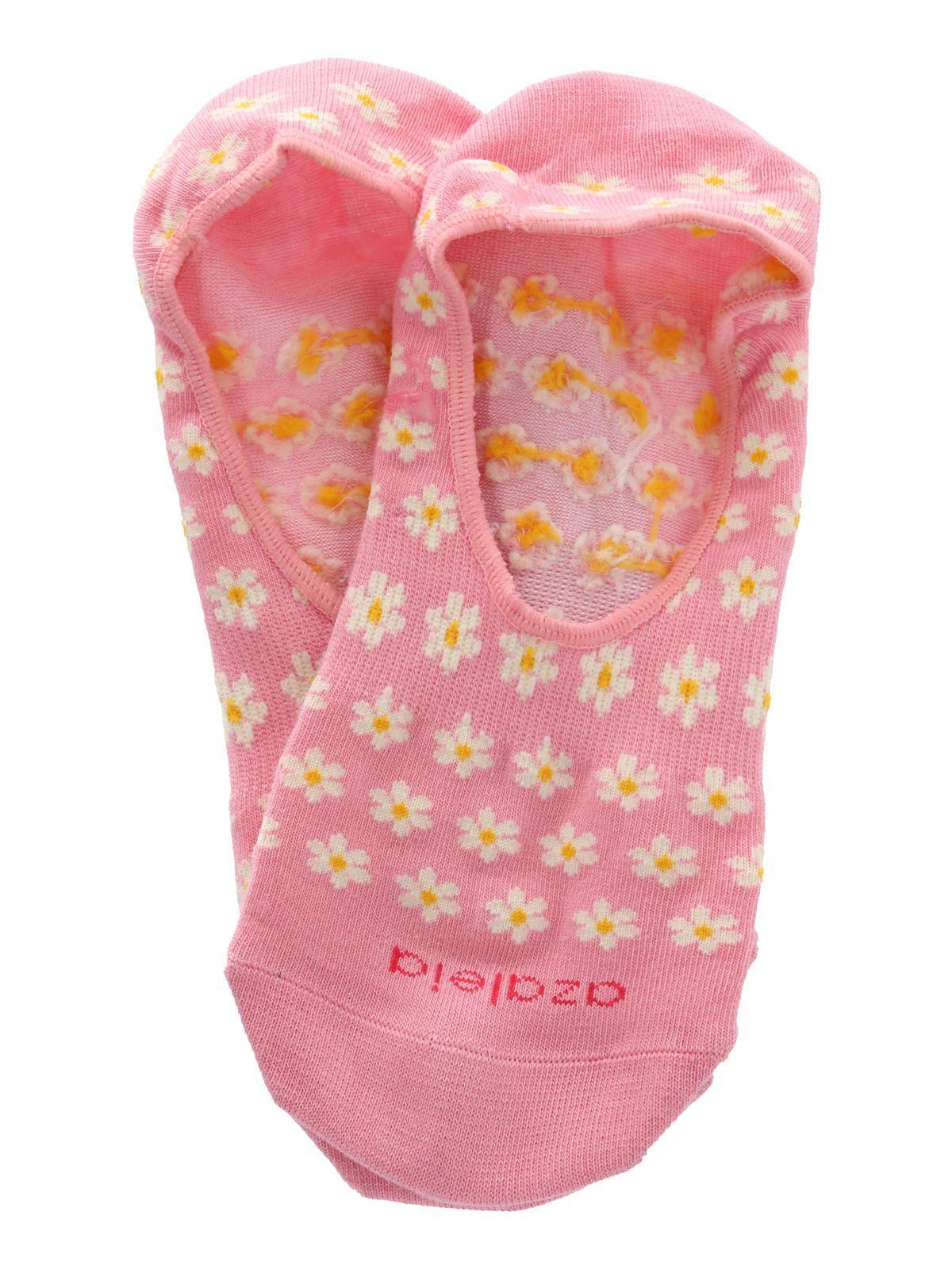 Calcetin Rosado Miniflor Mujer-2