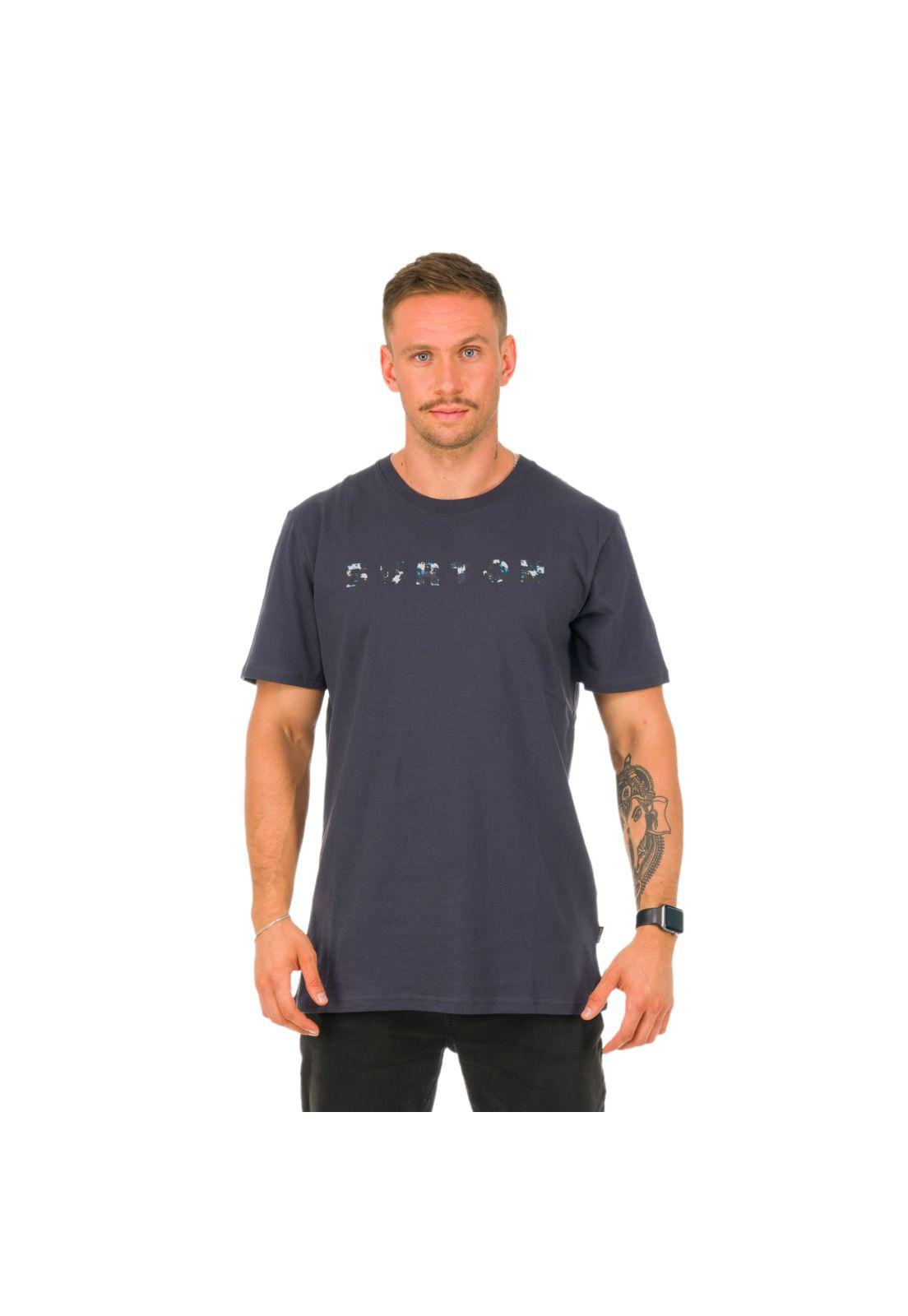 Polera M/C Hombre Lost Logo Grafito -0