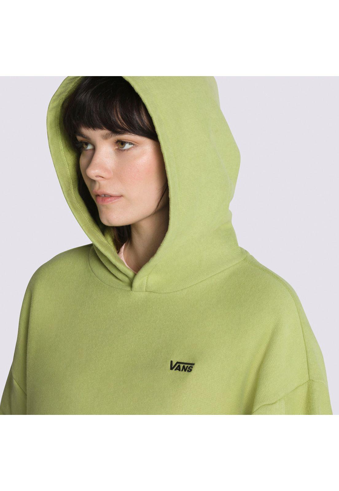 Polerón Con Gorro Comfycush Ls Hoodie Verde Mujer-4