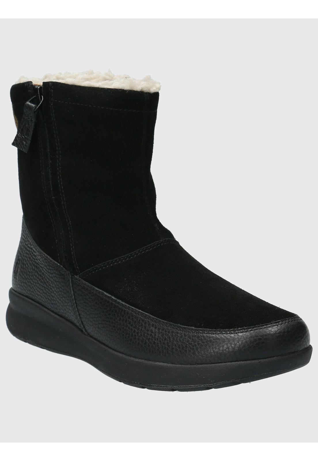 Botin Cuero Mujer Spinal Boot Negro-0