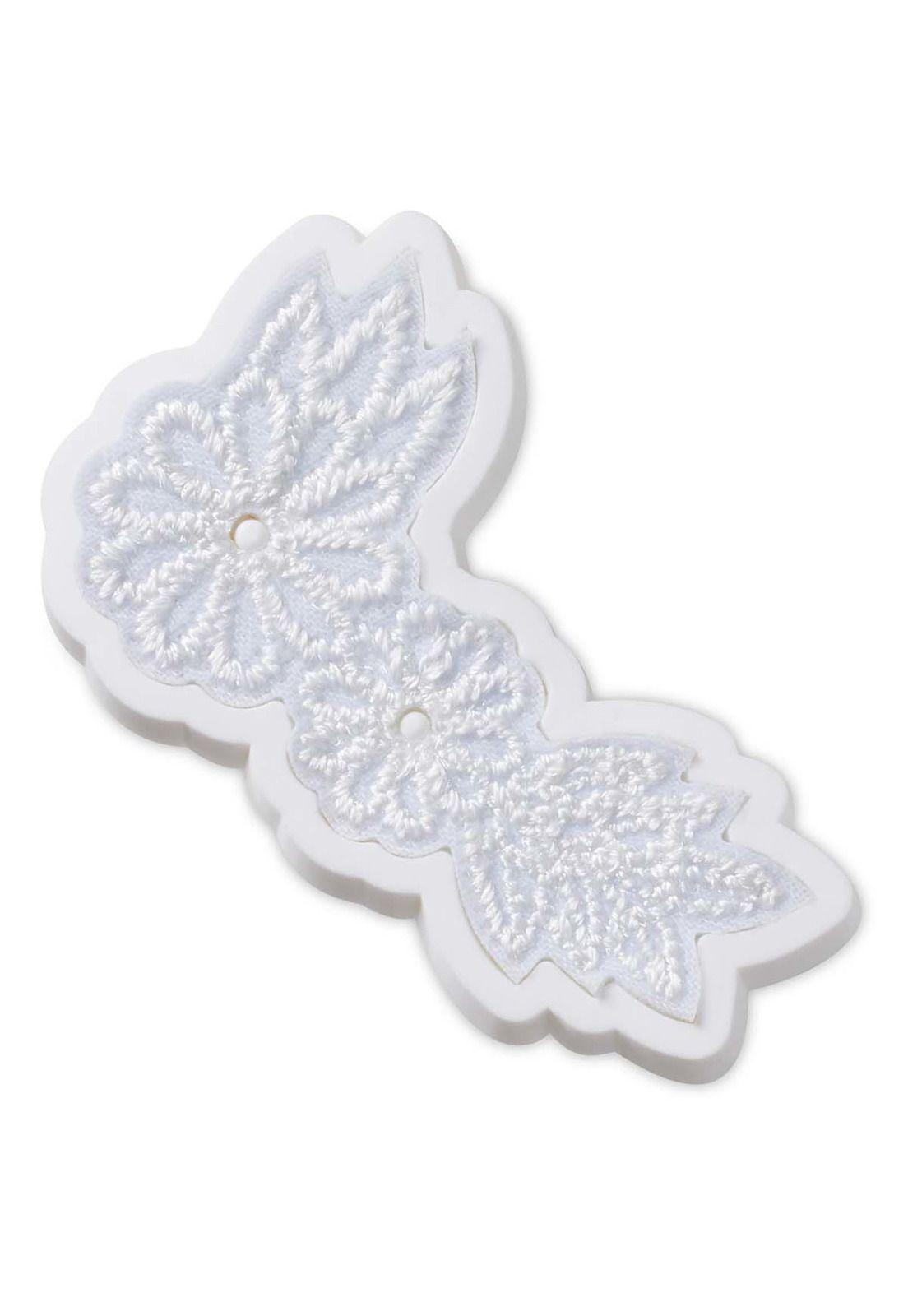 Jibbitz Elegante Flor Blanco-0