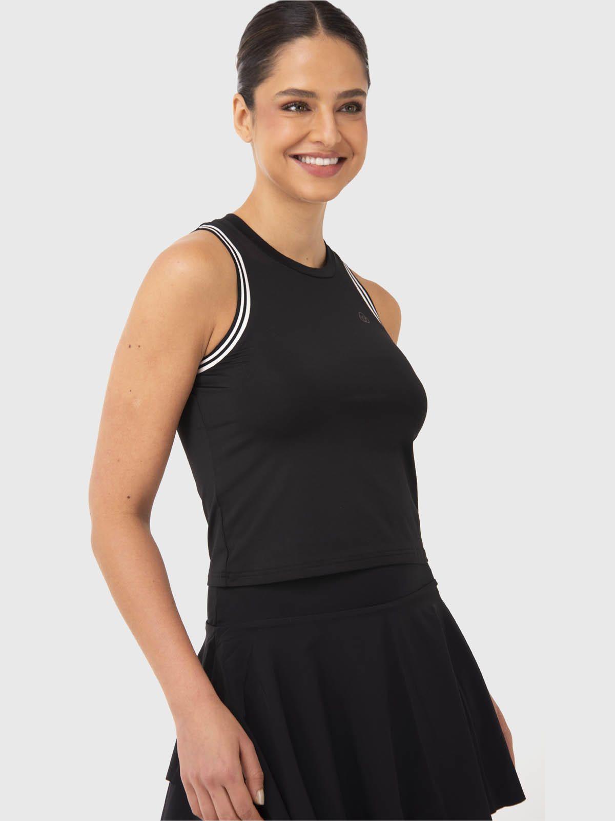 Polera Mujer Ribbed Negra-3