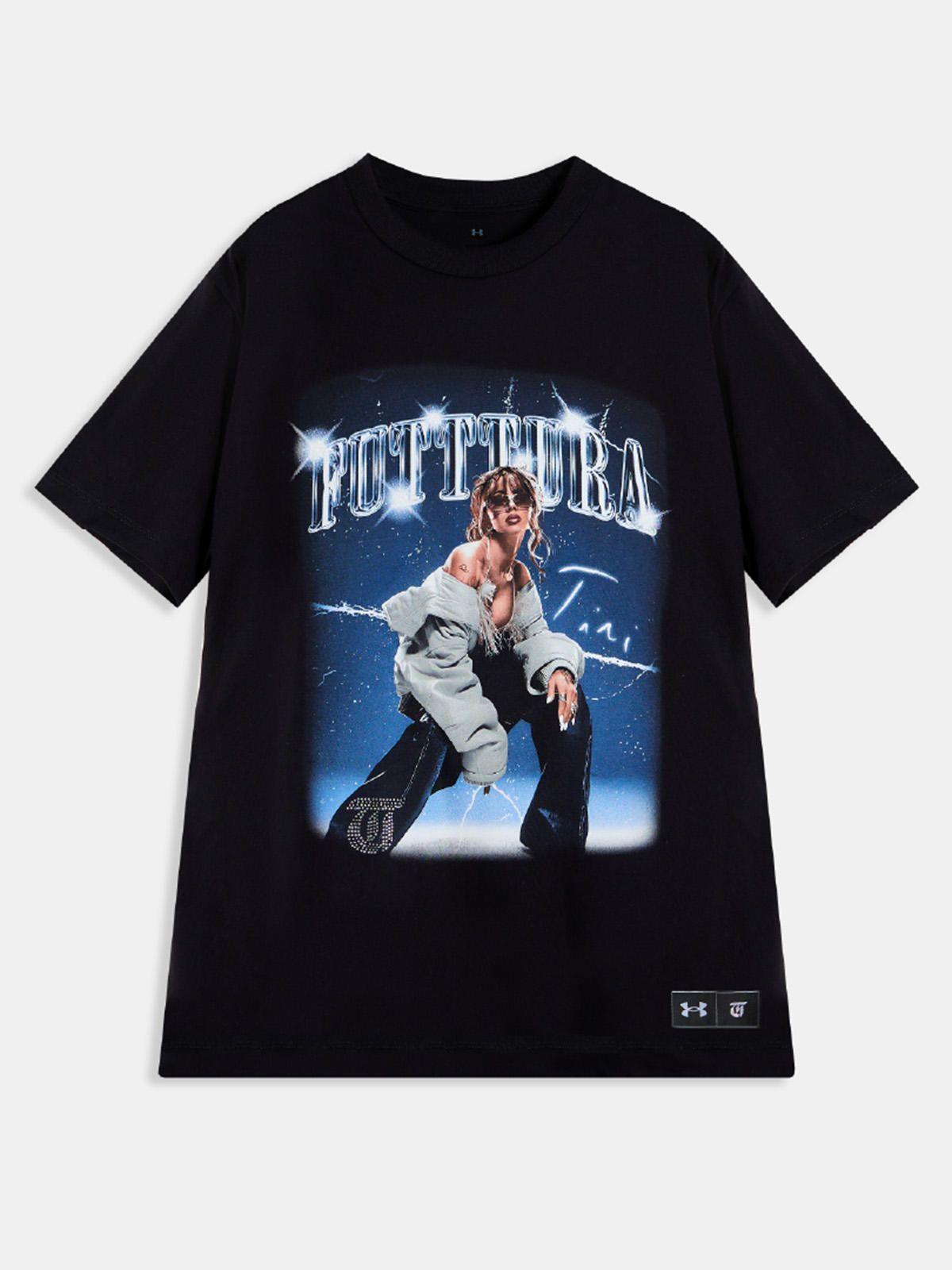 Polera Oversized TINI Unisex Negra- FUTTTURA-0