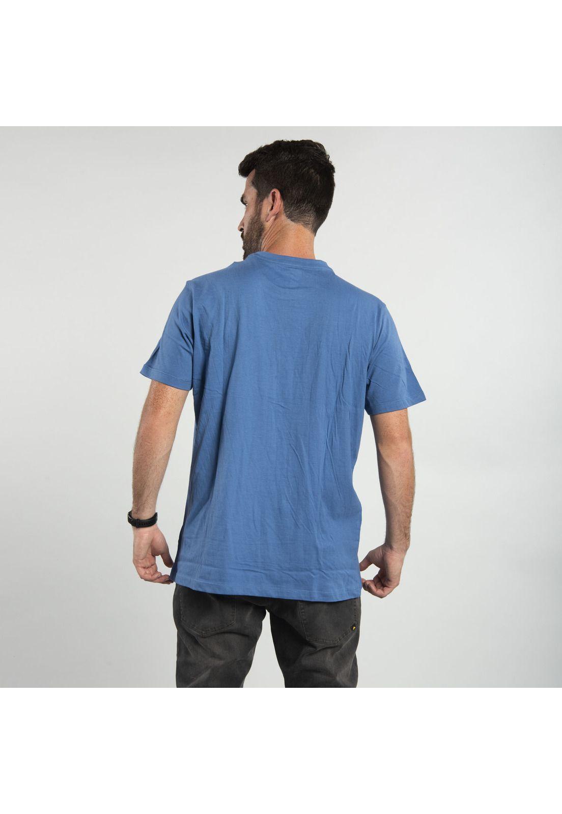 Polera M/C Hombre Fdtn Caterpillar Gho Azul-2