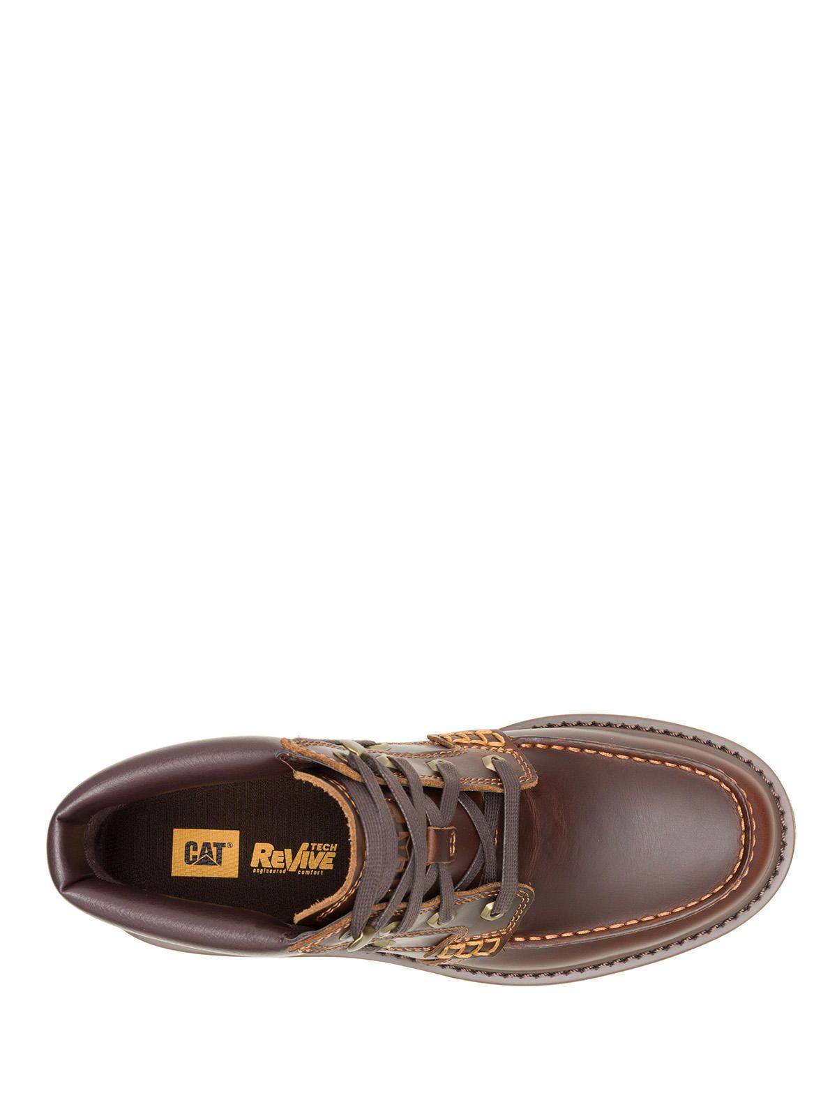 Botín Cuero Hombre Colorado Boat Mid Café Oscuro-6