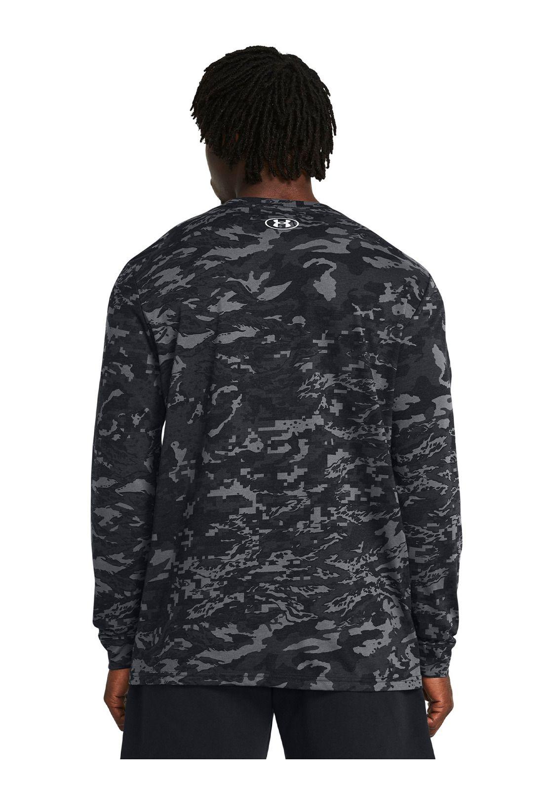 Polera manga larga UA ABC Cam hombre Negro-4