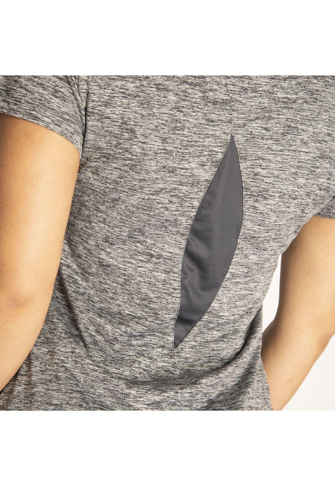 Polera M/C Mujer W Tech Shirt Gris-4