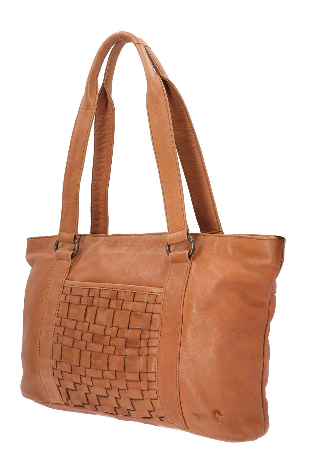 Cartera Cuero Café Ws RustiTote Mujer-1