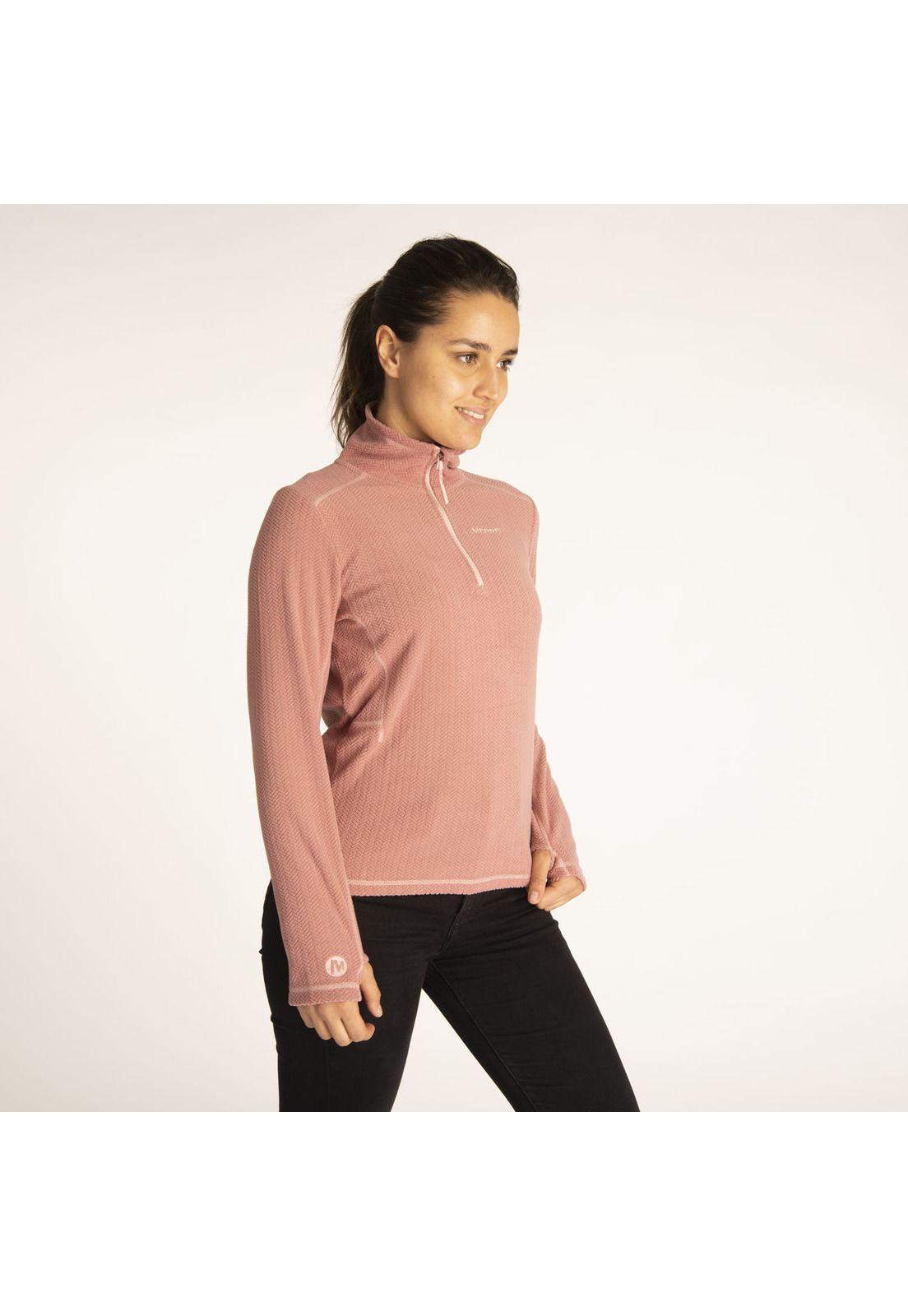 Polerón Mujer Emboss Hike Rosado-1