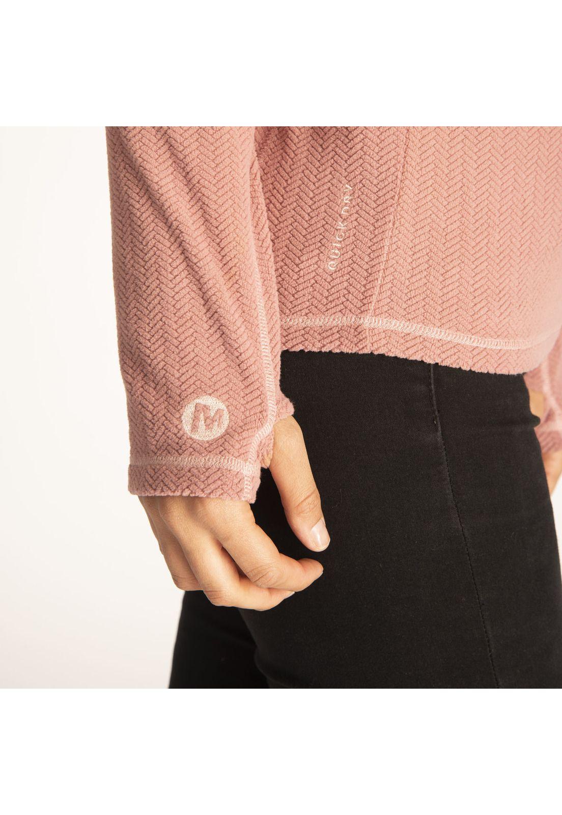 Polerón Mujer Emboss Hike Rosado-5