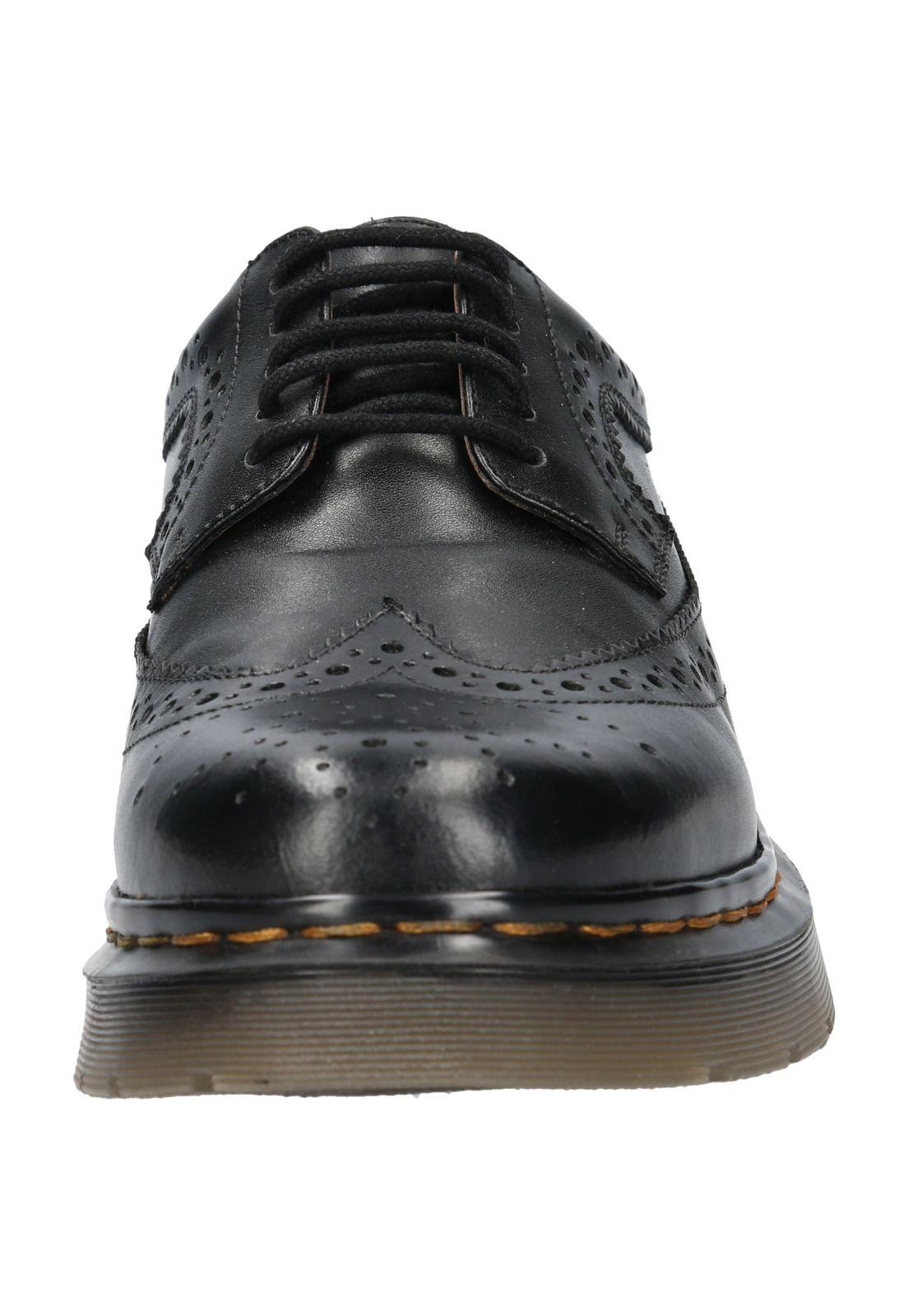 Zapato Escolar Cuero Isabella negro niña-5