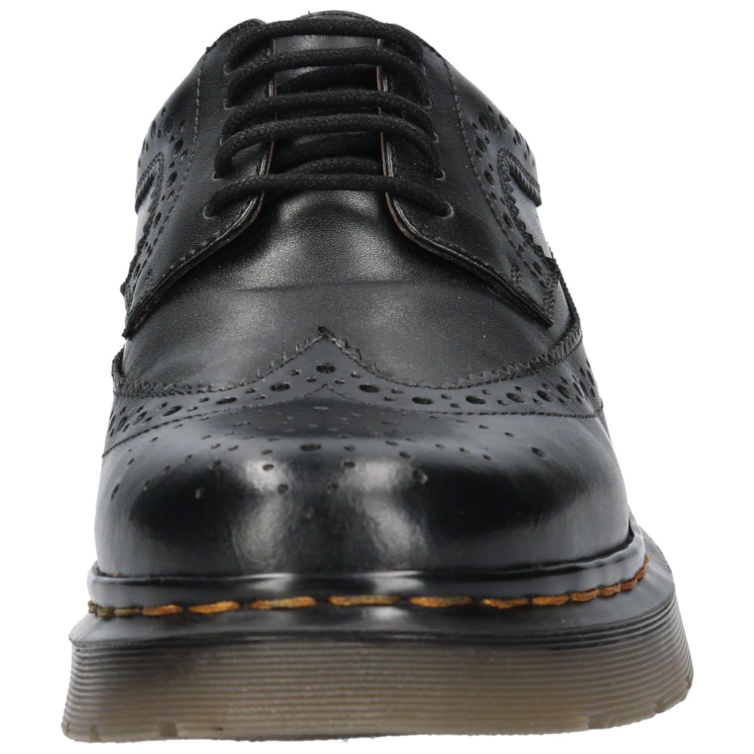 Zapato Escolar Cuero Isabella negro niña-5