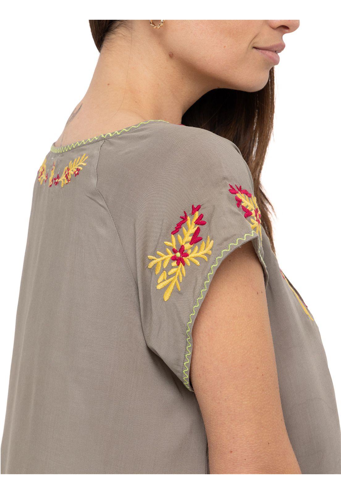 Blusa Rayón Boheme Café Mujer-6