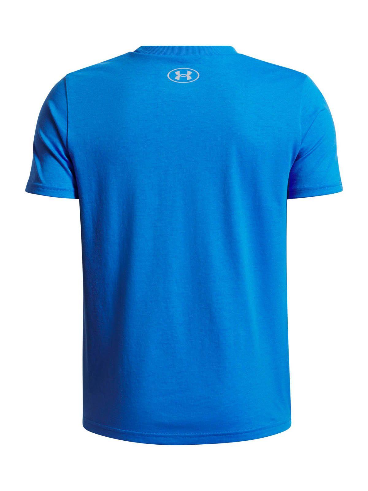 Polera Manga Corta Lifestyle  Niño big logo Wordmark Azul -1