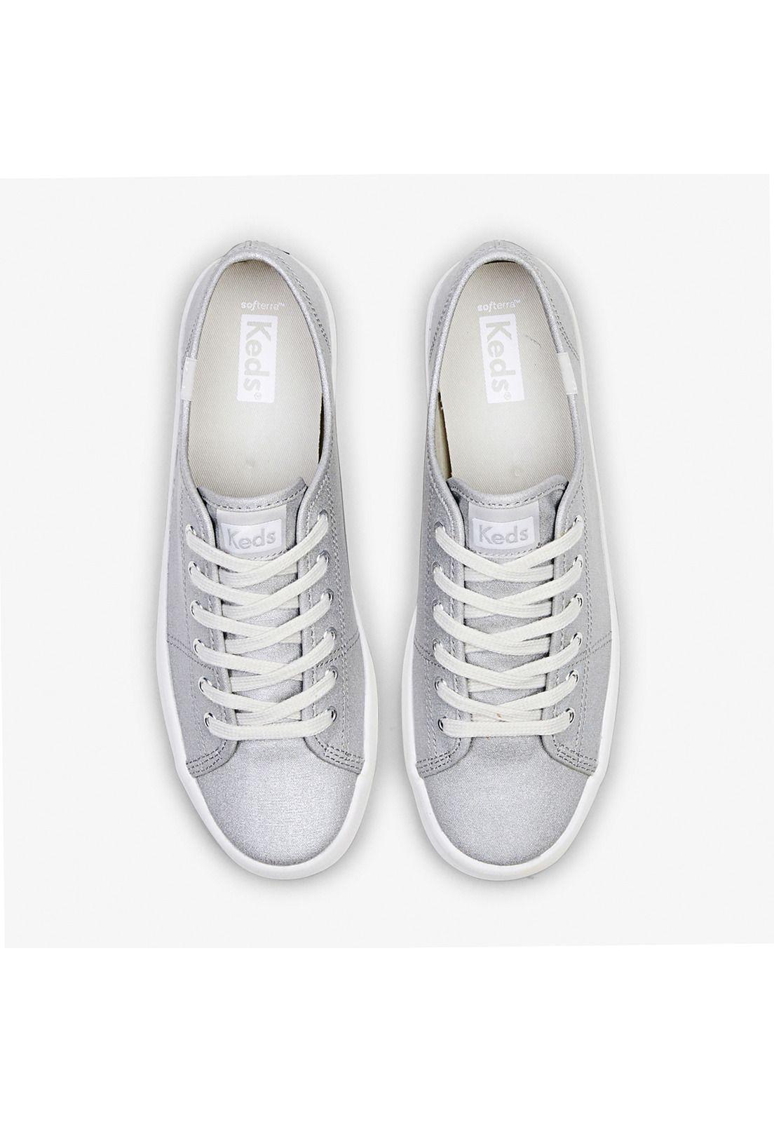 Zapatilla Casual Mujer Kickstart Plateada-3