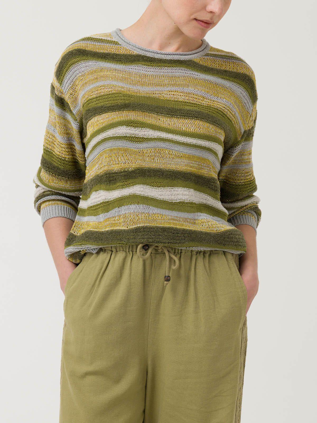 Sweater Algodón Mujer Samba Verde Oscuro -4