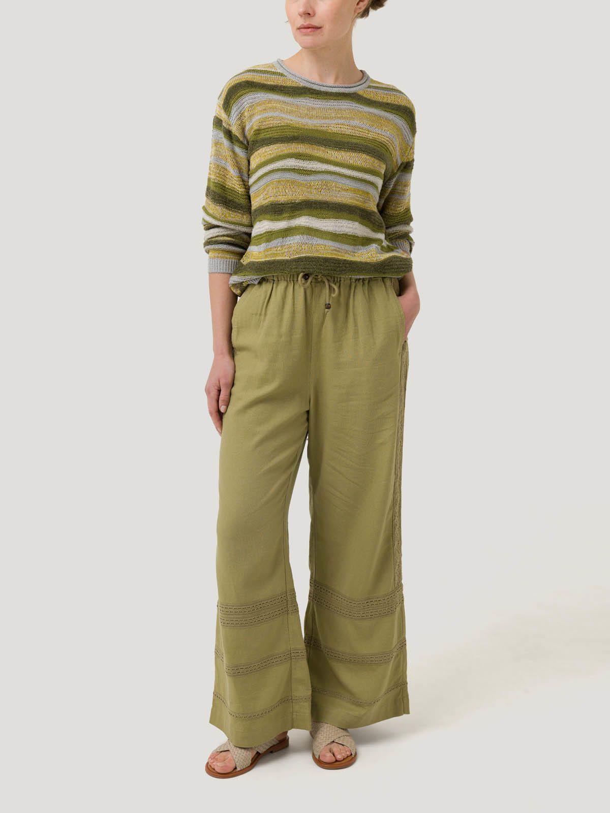 Sweater Algodón Mujer Samba Verde Oscuro -7