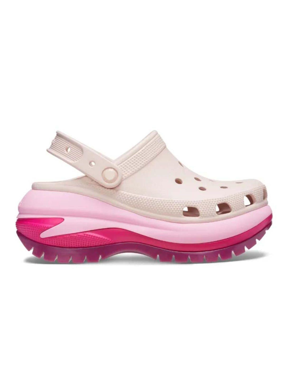 Zueco Crocs Mujer Megacrush Matte Rosado-0