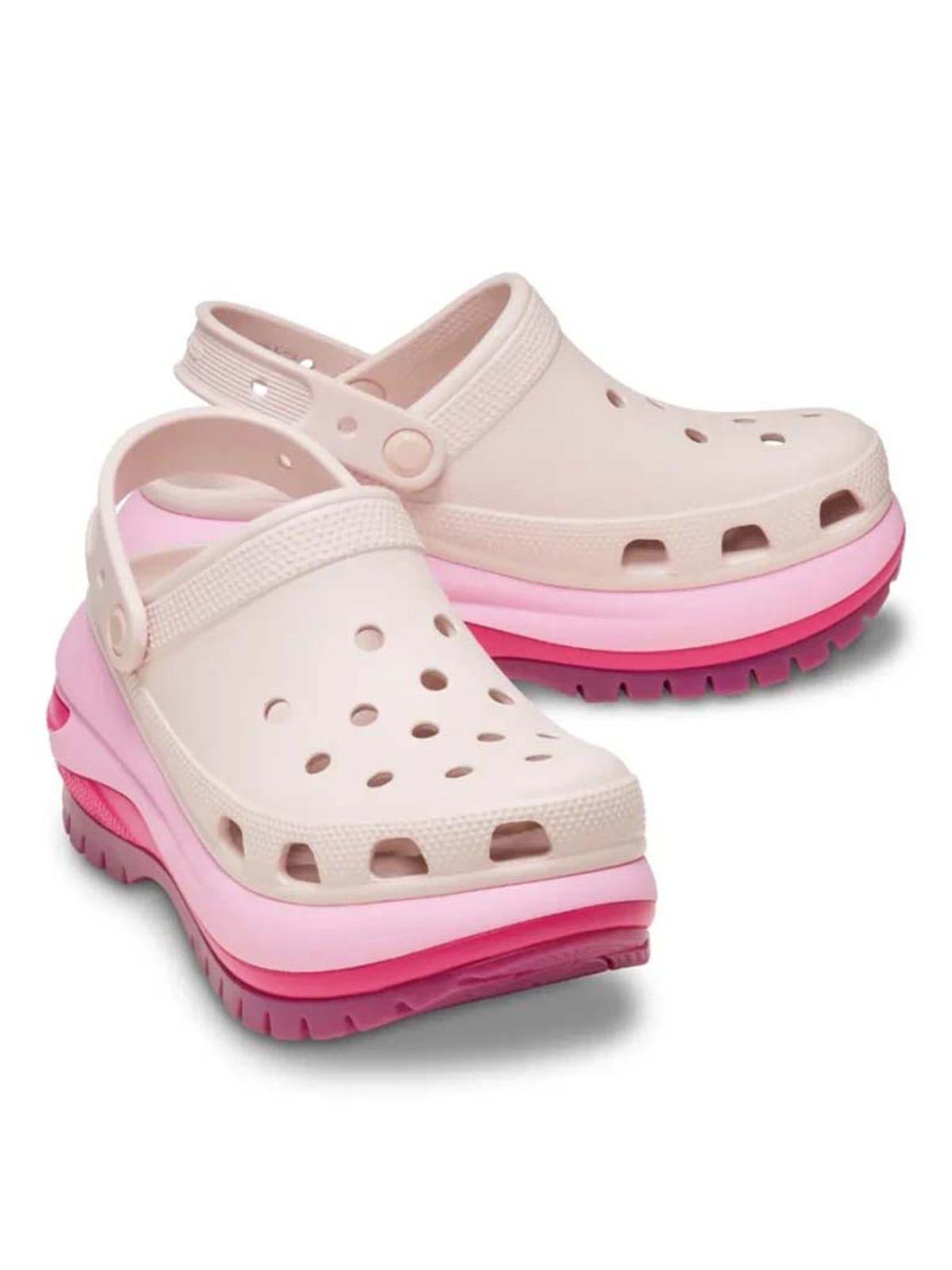 Zueco Crocs Mujer Megacrush Matte Rosado-3