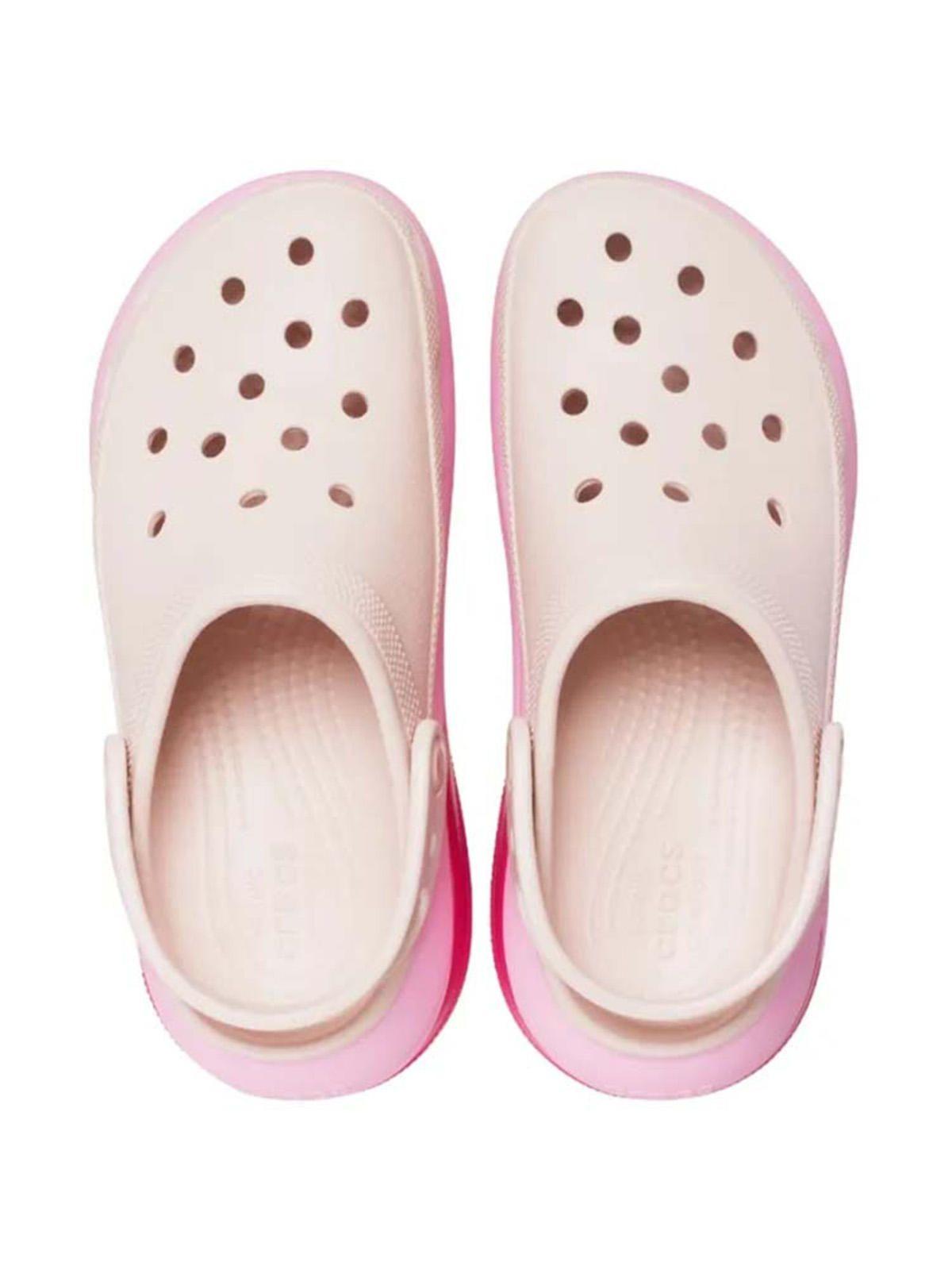 Zueco Crocs Mujer Megacrush Matte Rosado-4