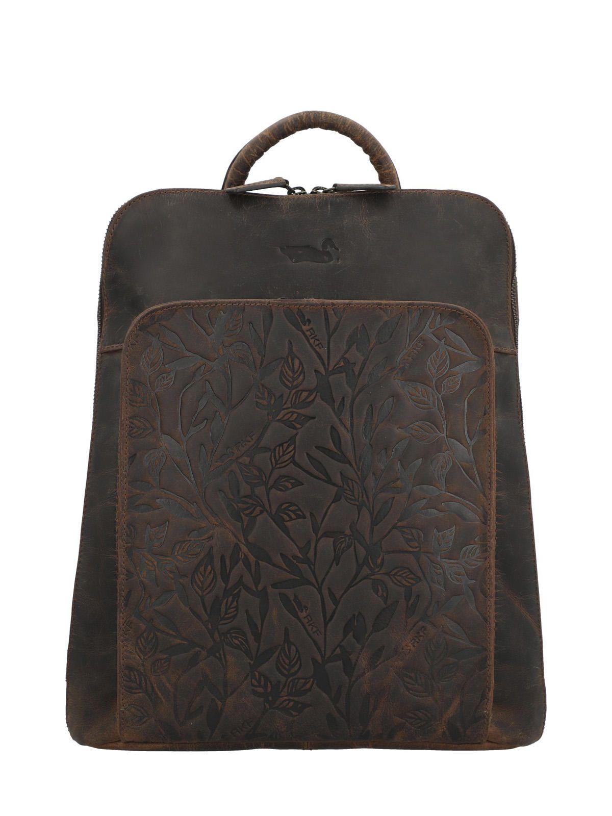 Mochila Cuero Mujer Oh Lily Backpack Café-0