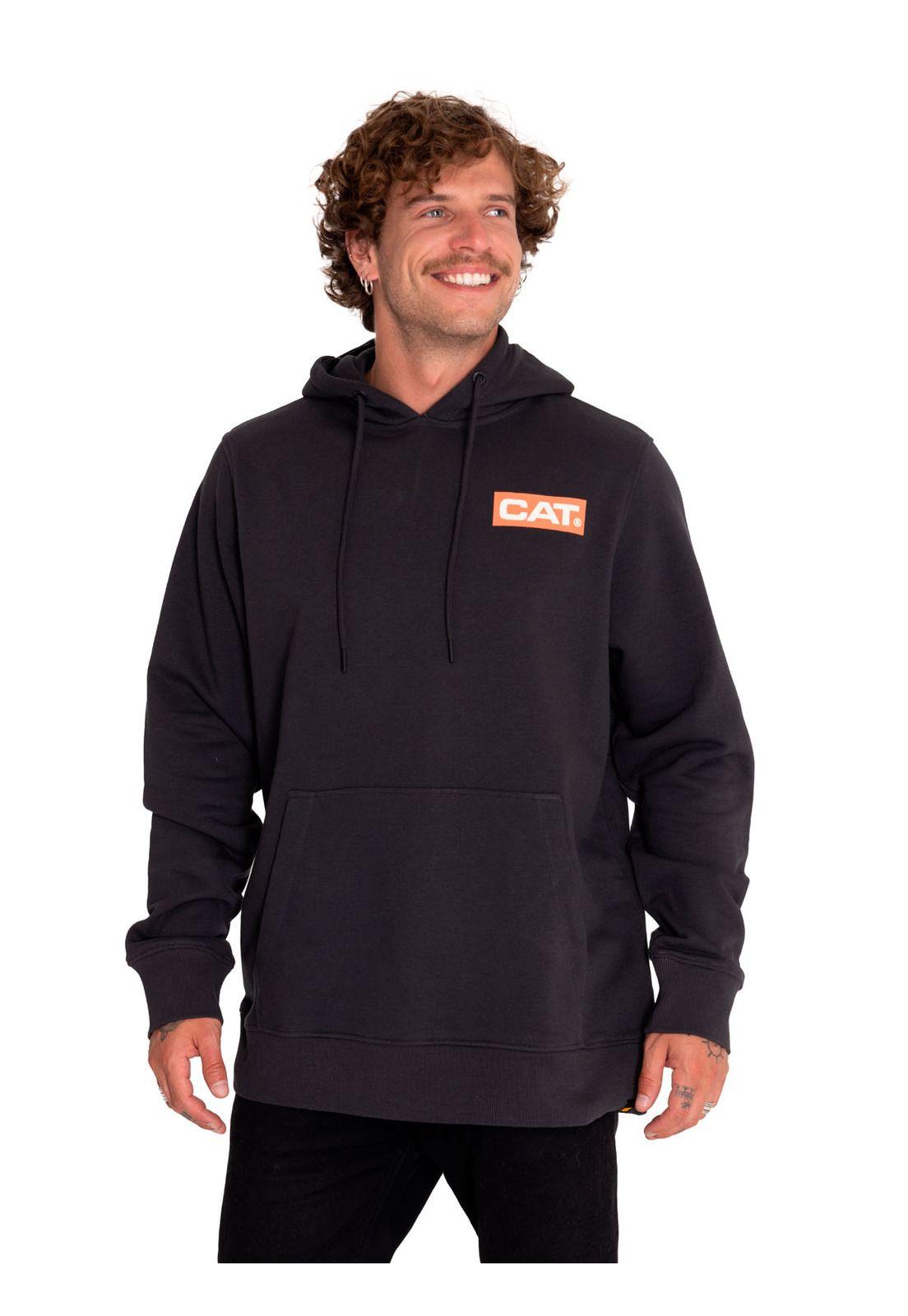 Poleron Casual Hombre Graphic Pullover Hoodie Negro-0