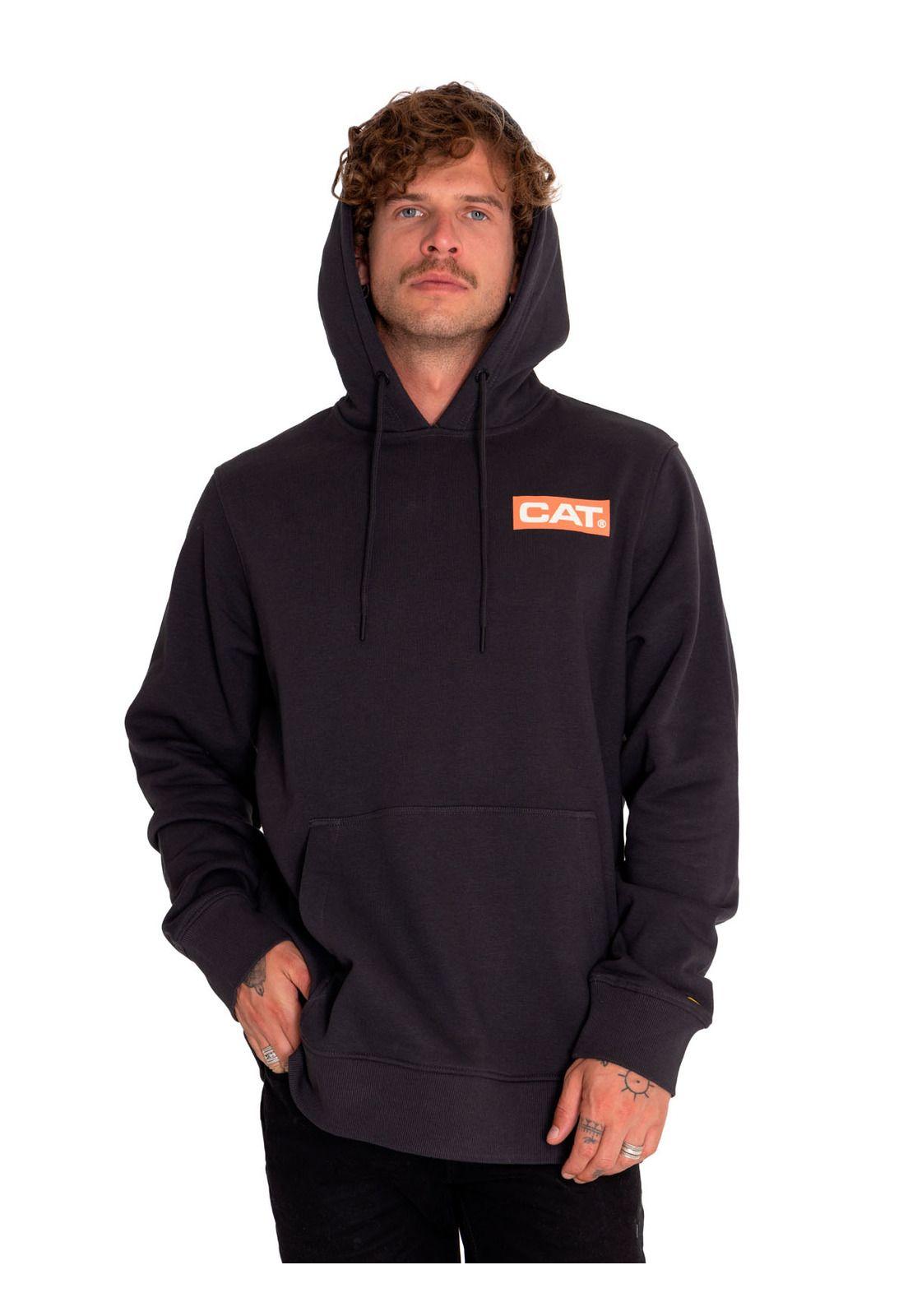 Poleron Casual Hombre Graphic Pullover Hoodie Negro-1