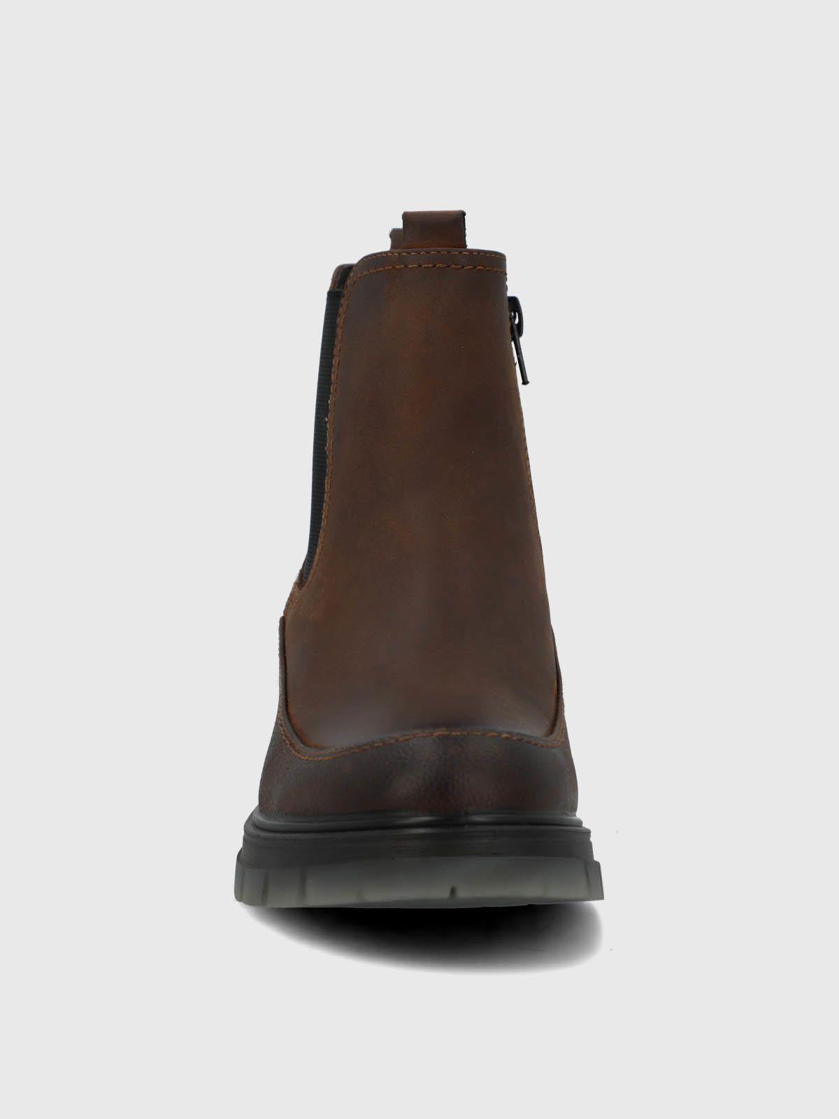 Botin Cuero Mujer Trino Café-3