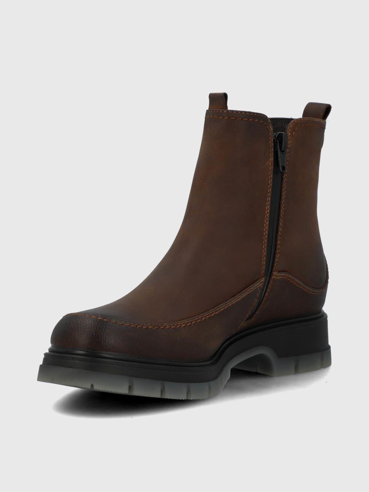 Botin Cuero Mujer Trino Café-5