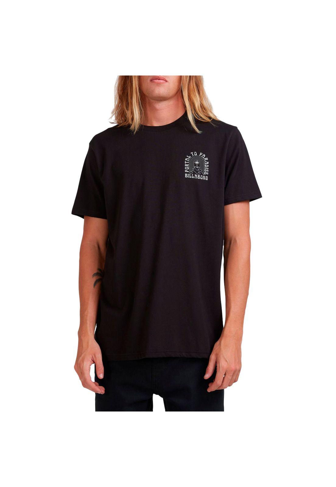 Polera M/C Hombre Portal Ss Negro-0