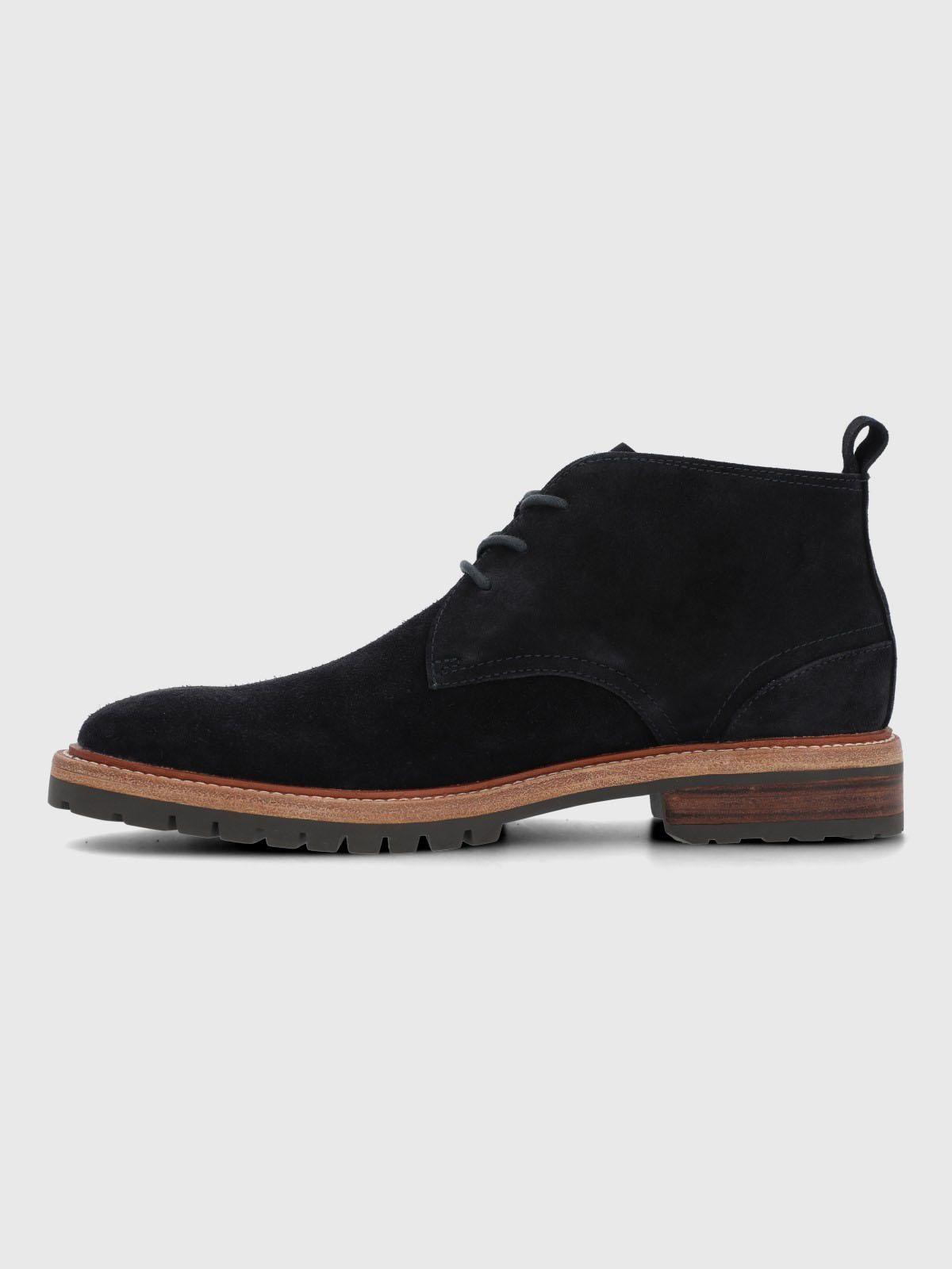 Botin Cuero Hombre Milvio Azul-4