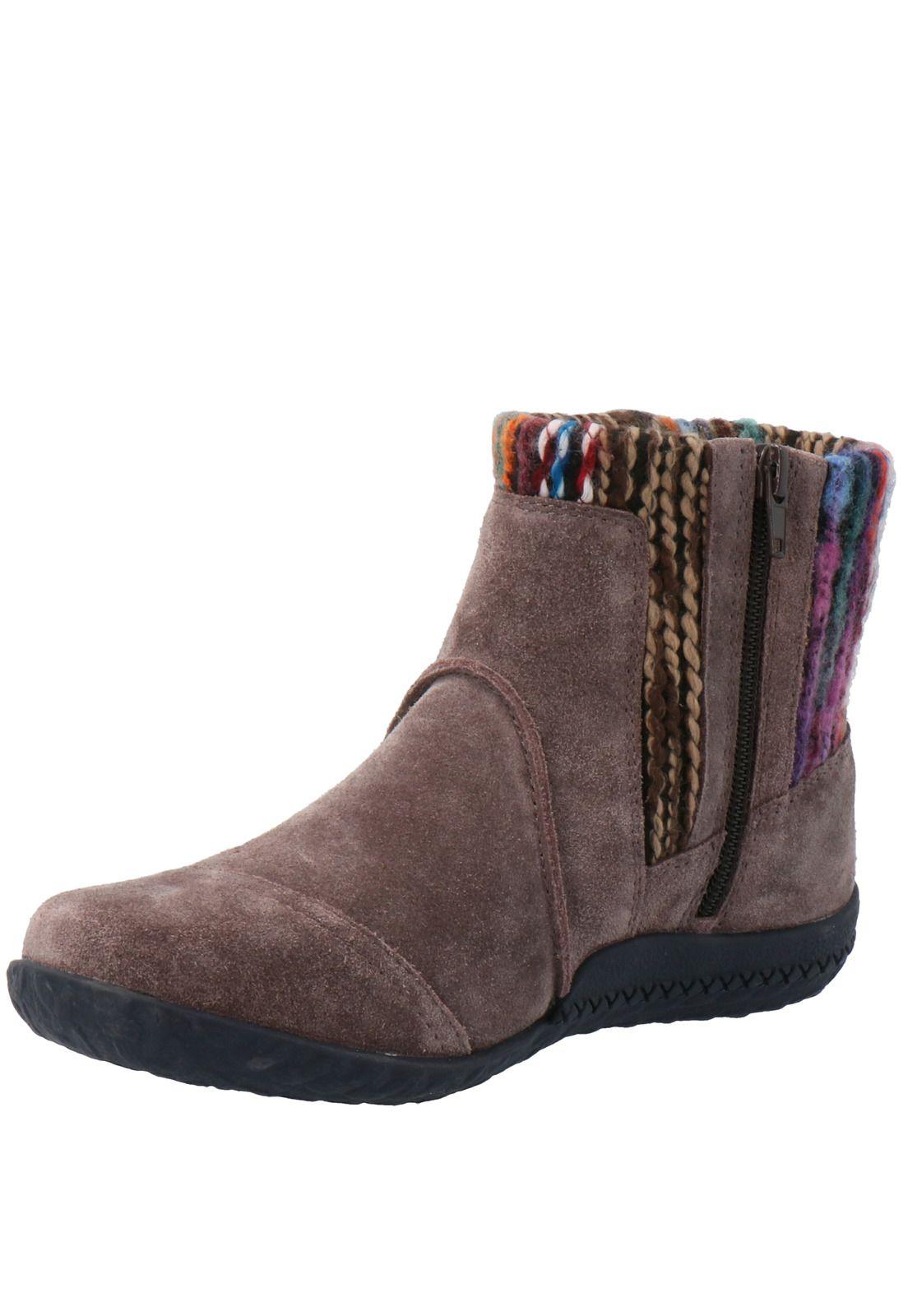 Botín Mujer Cusia Café Claro-3