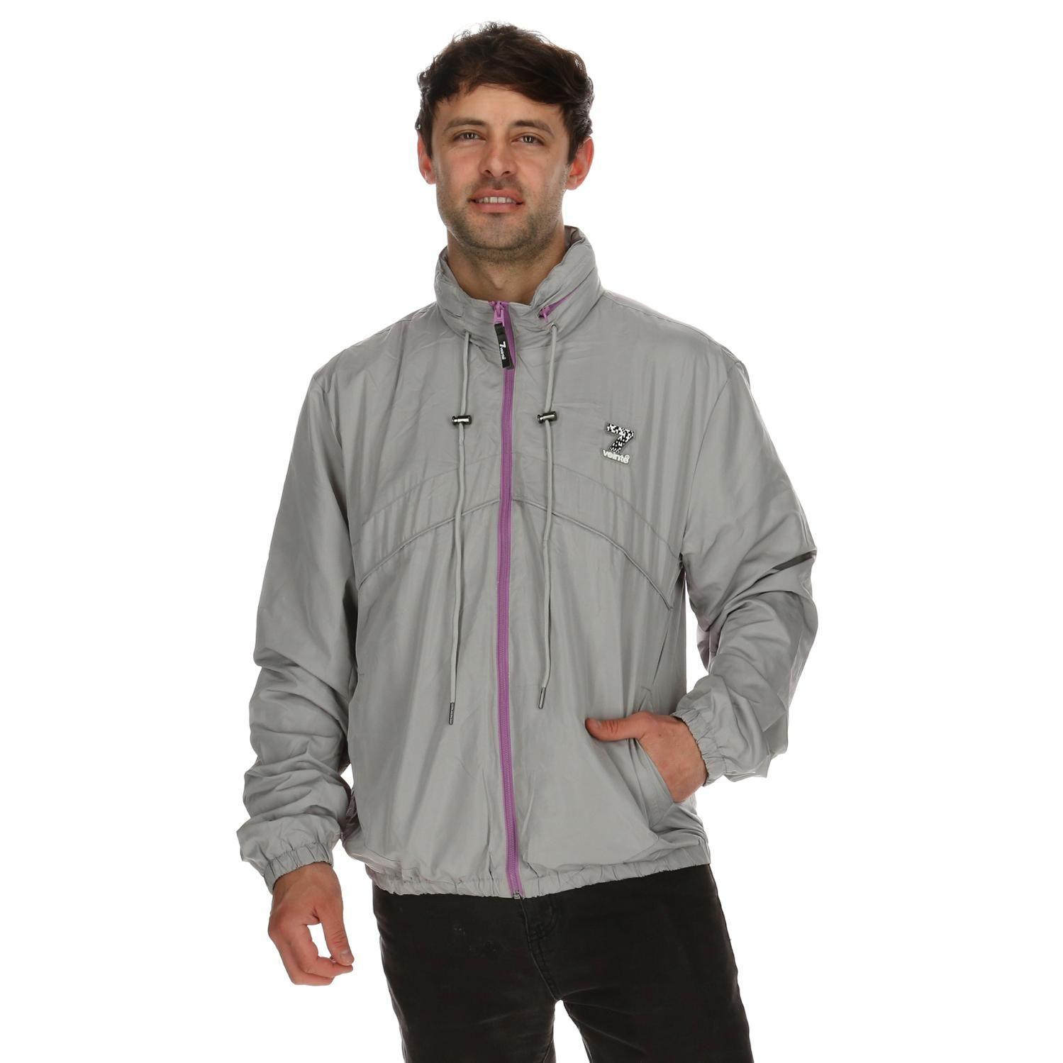 Chaqueta Hombre Wind Breaker Ls Gris 7Veinte-0