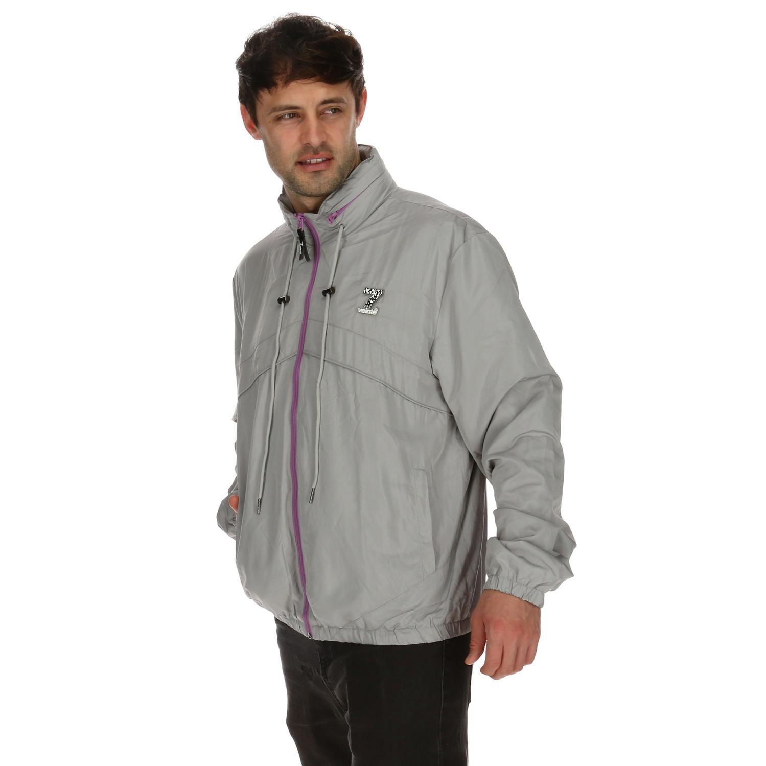 Chaqueta Hombre Wind Breaker Ls Gris 7Veinte-1