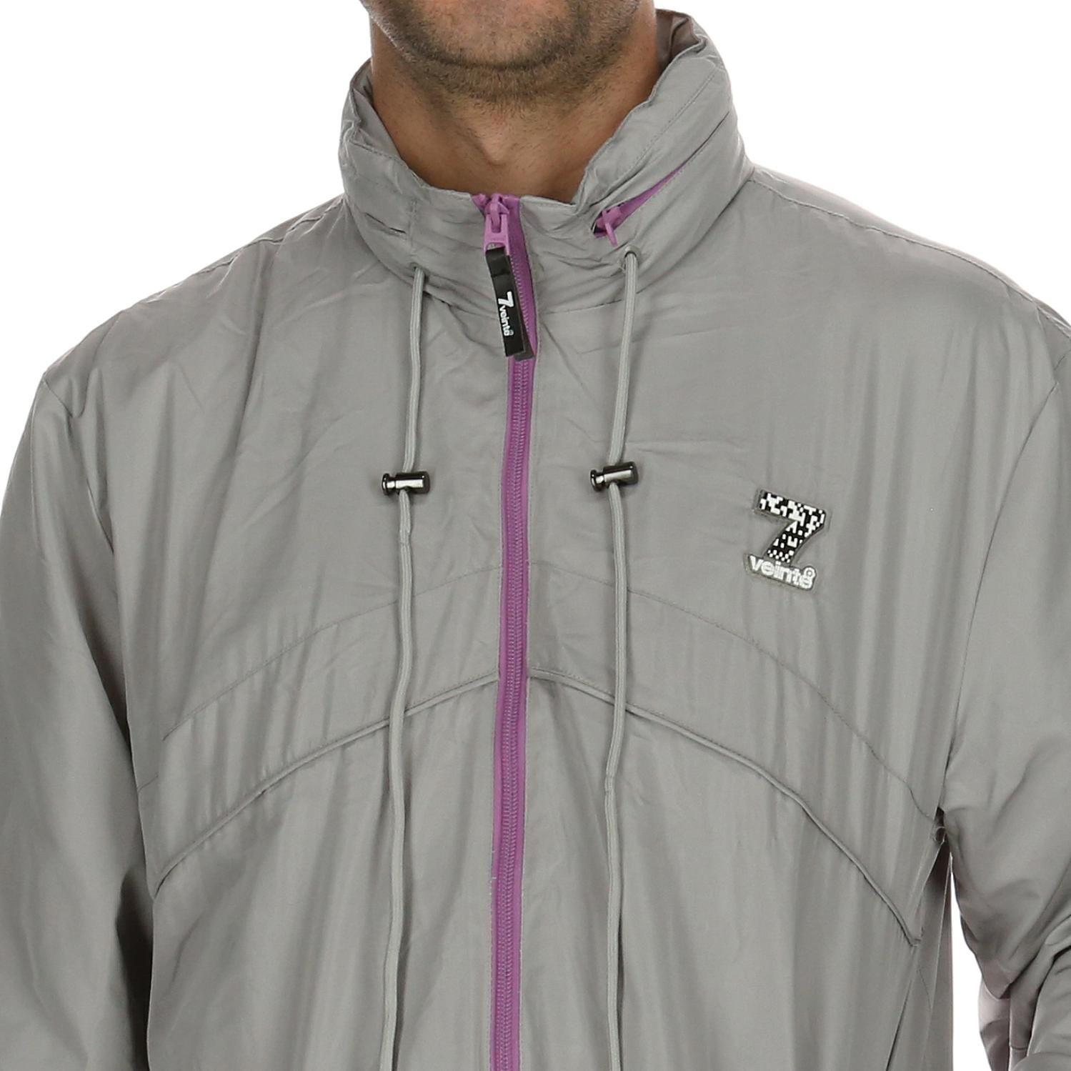 Chaqueta Hombre Wind Breaker Ls Gris 7Veinte-4