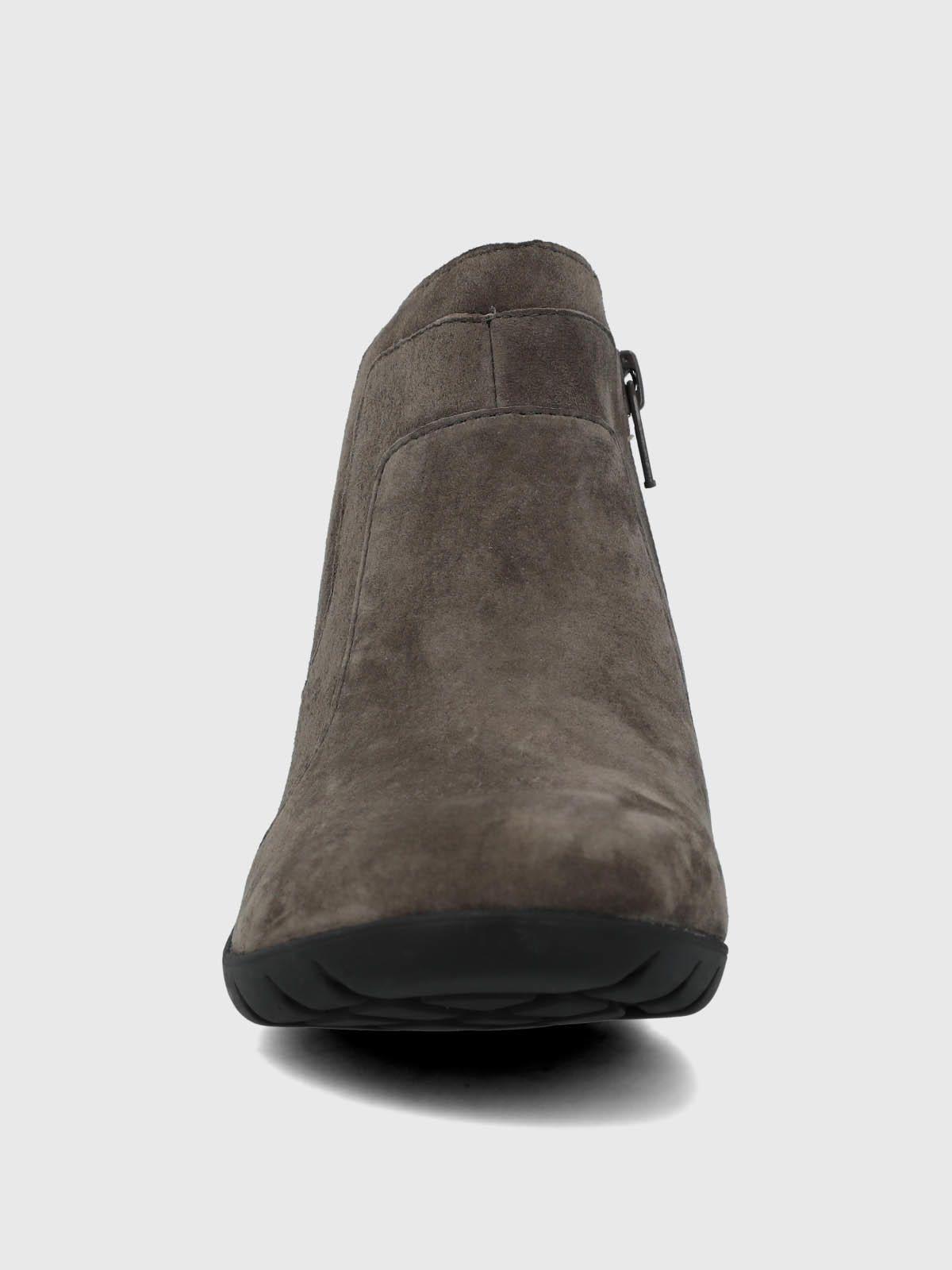 Botin Cuero Mujer Ever Gris-3